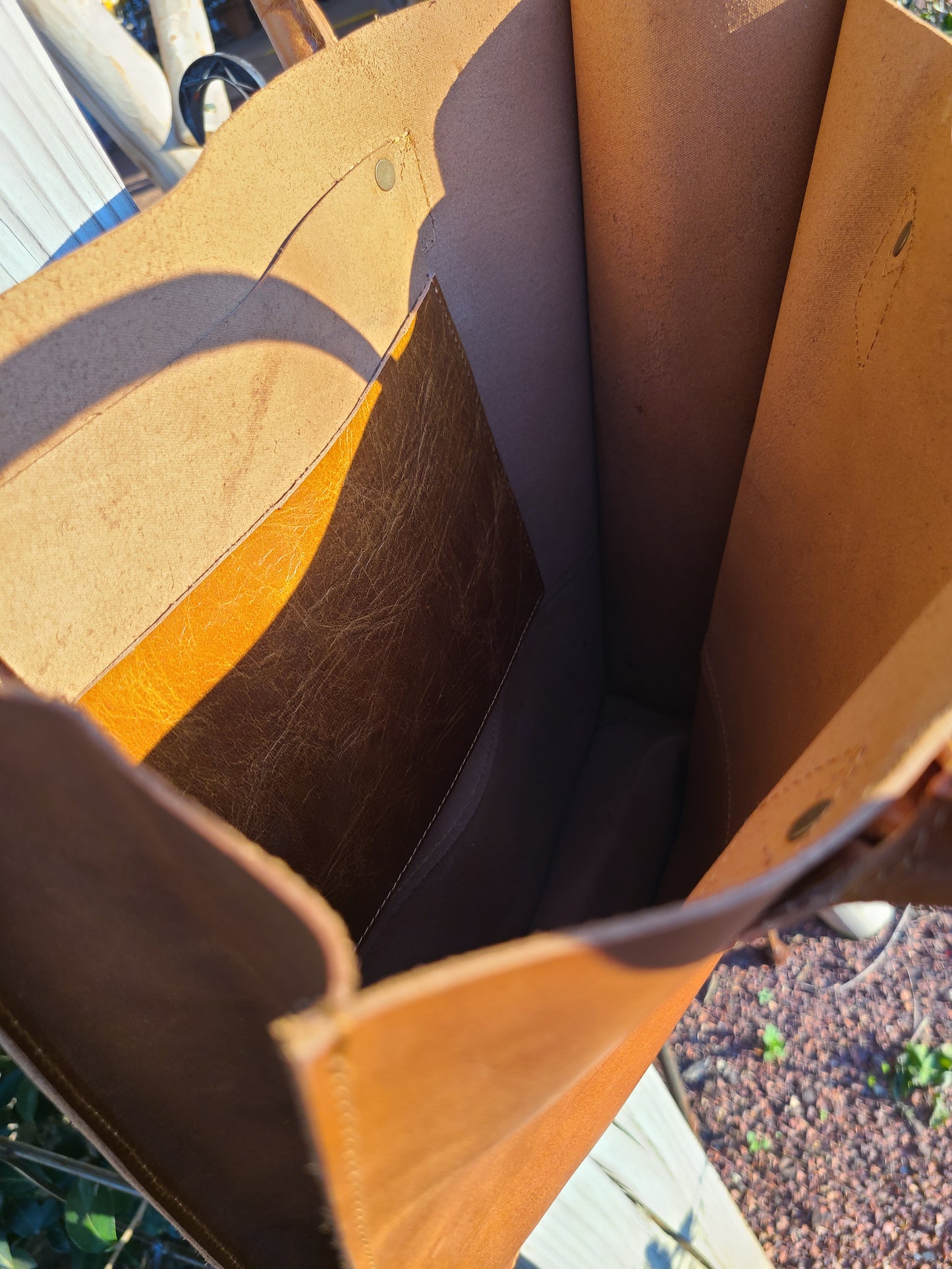 Women's Shopper Leather Tote Bag-Status Co. Leather Studio