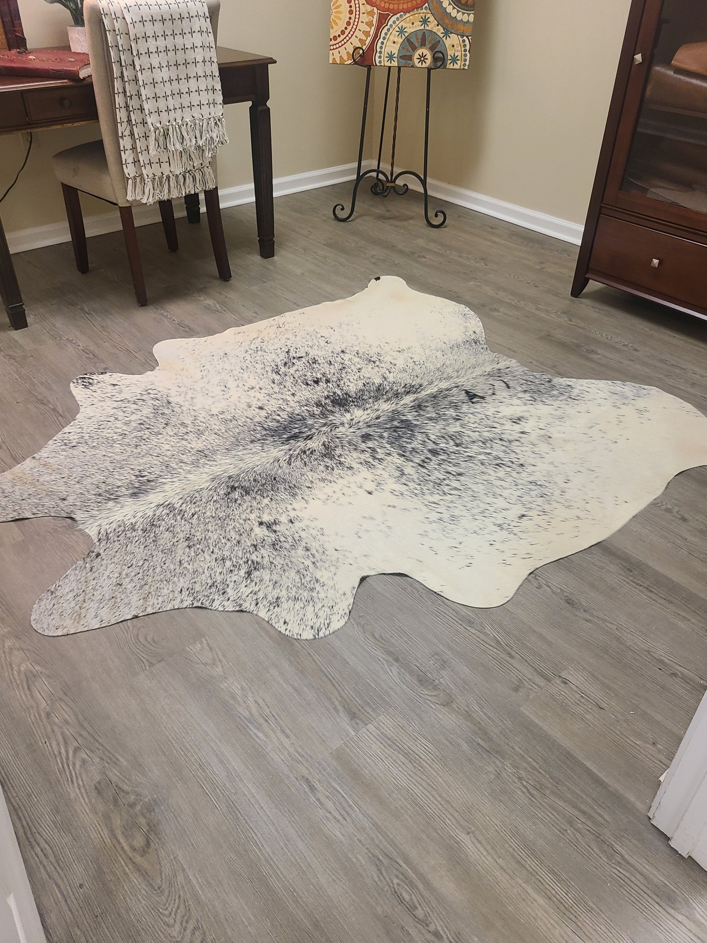 Colombian Cowhide Rug - Salt & Pepper Light - 8 ft x 6 ft-Status Co. Leather Studio