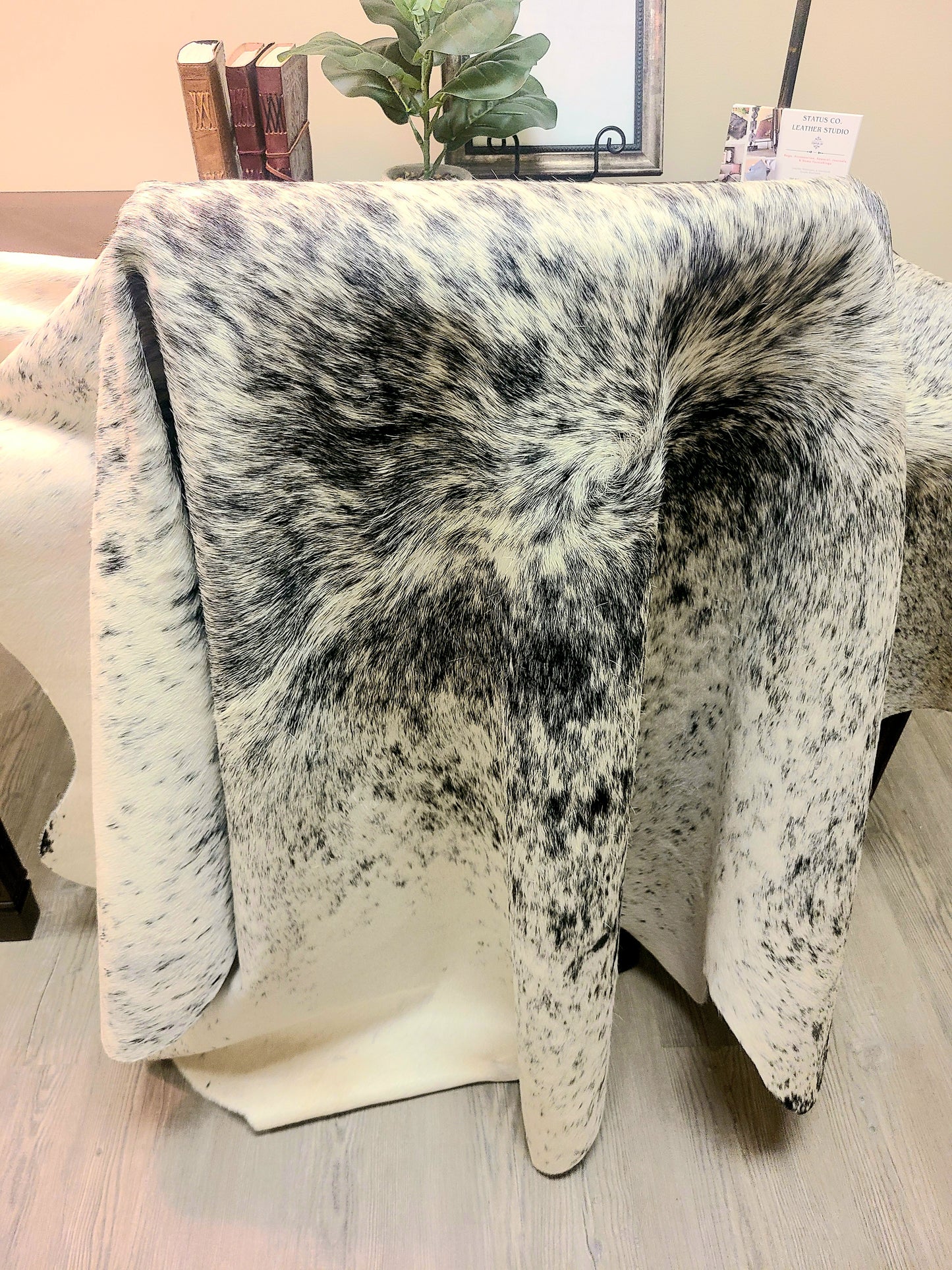 Colombian Cowhide Rug - Salt & Pepper Light - 8 ft x 6 ft-Status Co. Leather Studio