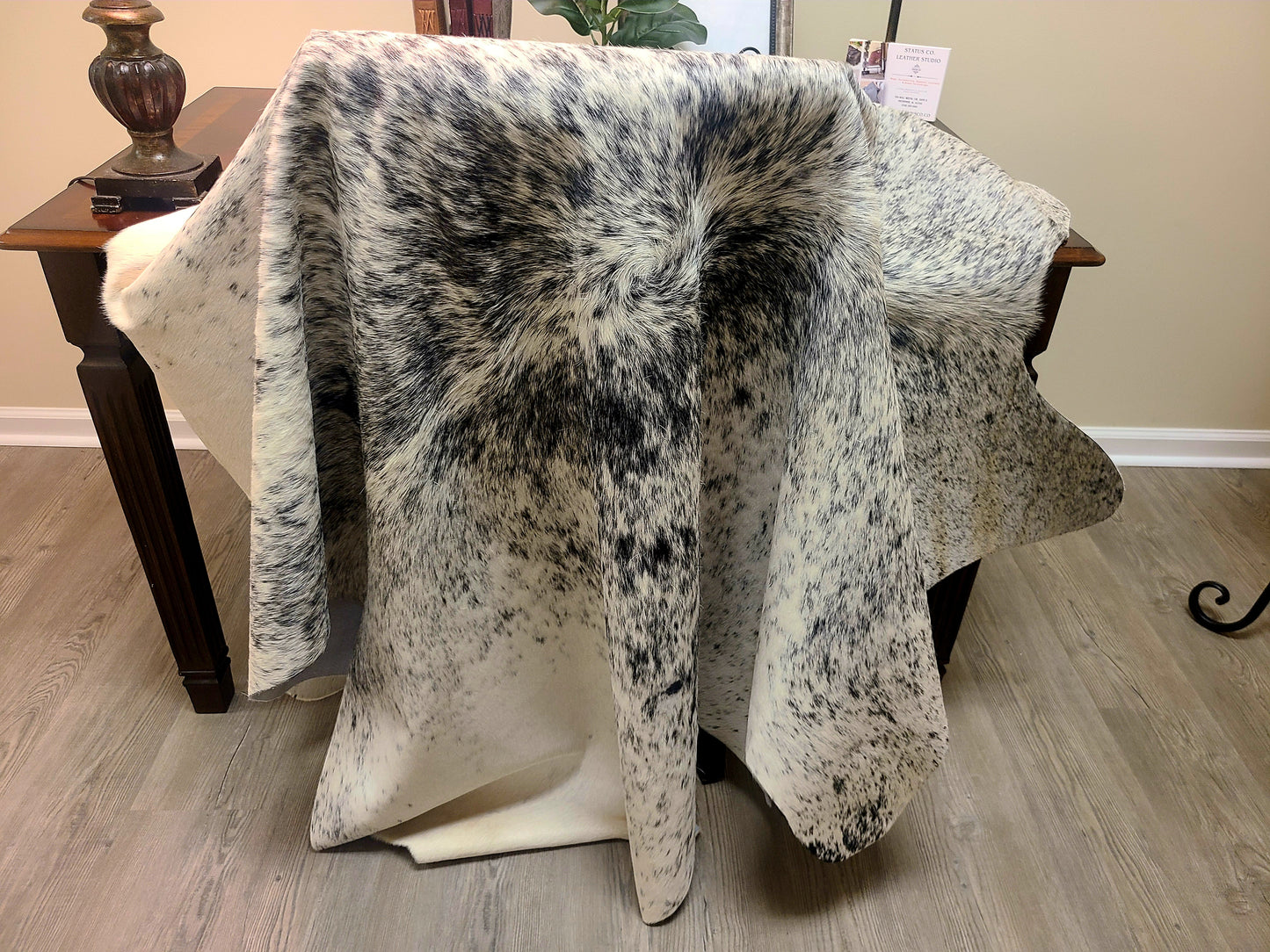 Colombian Cowhide Rug - Salt & Pepper Light - 8 ft x 6 ft-Status Co. Leather Studio