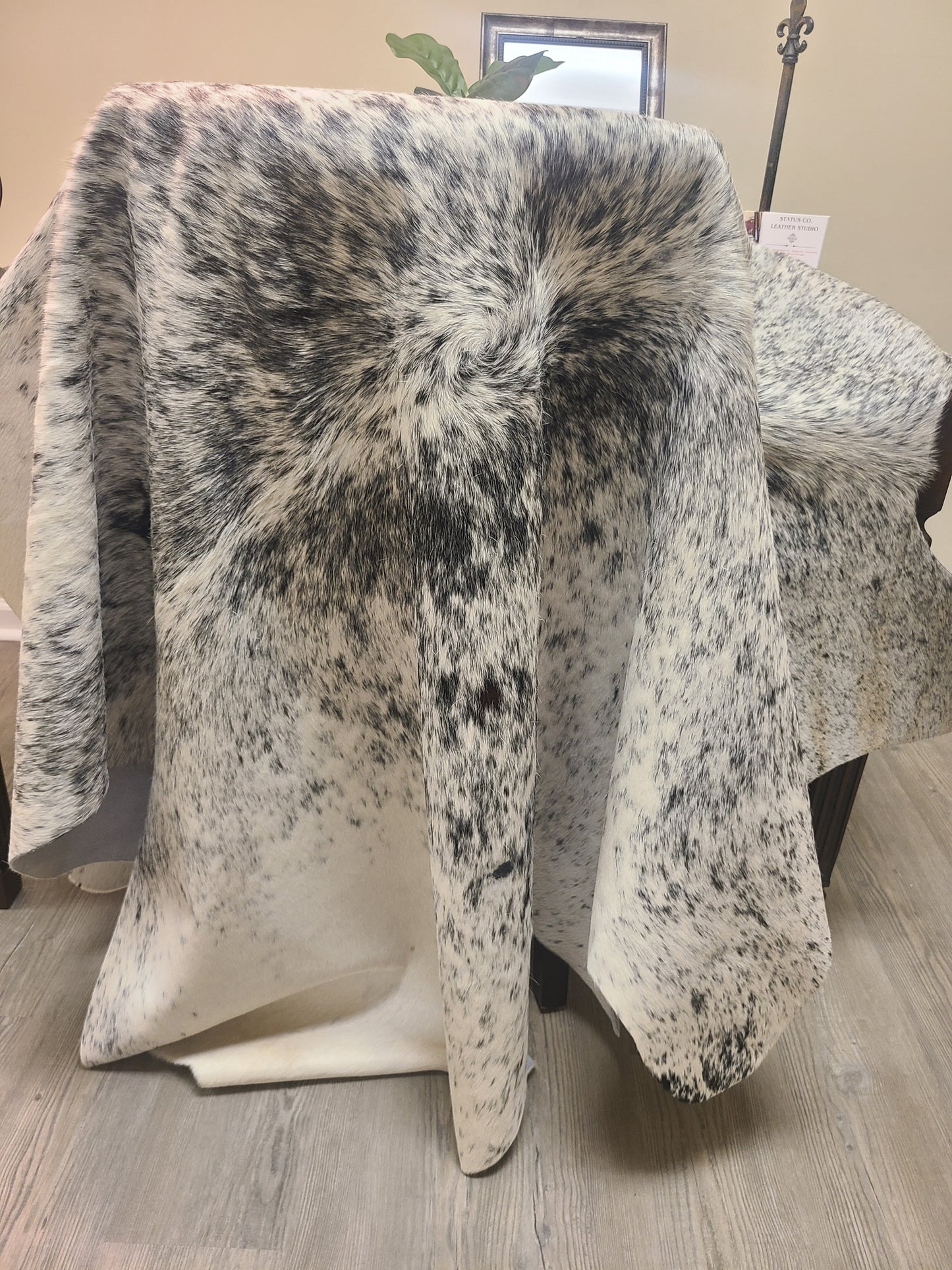 Colombian Cowhide Rug - Salt & Pepper Light - 8 ft x 6 ft-Status Co. Leather Studio