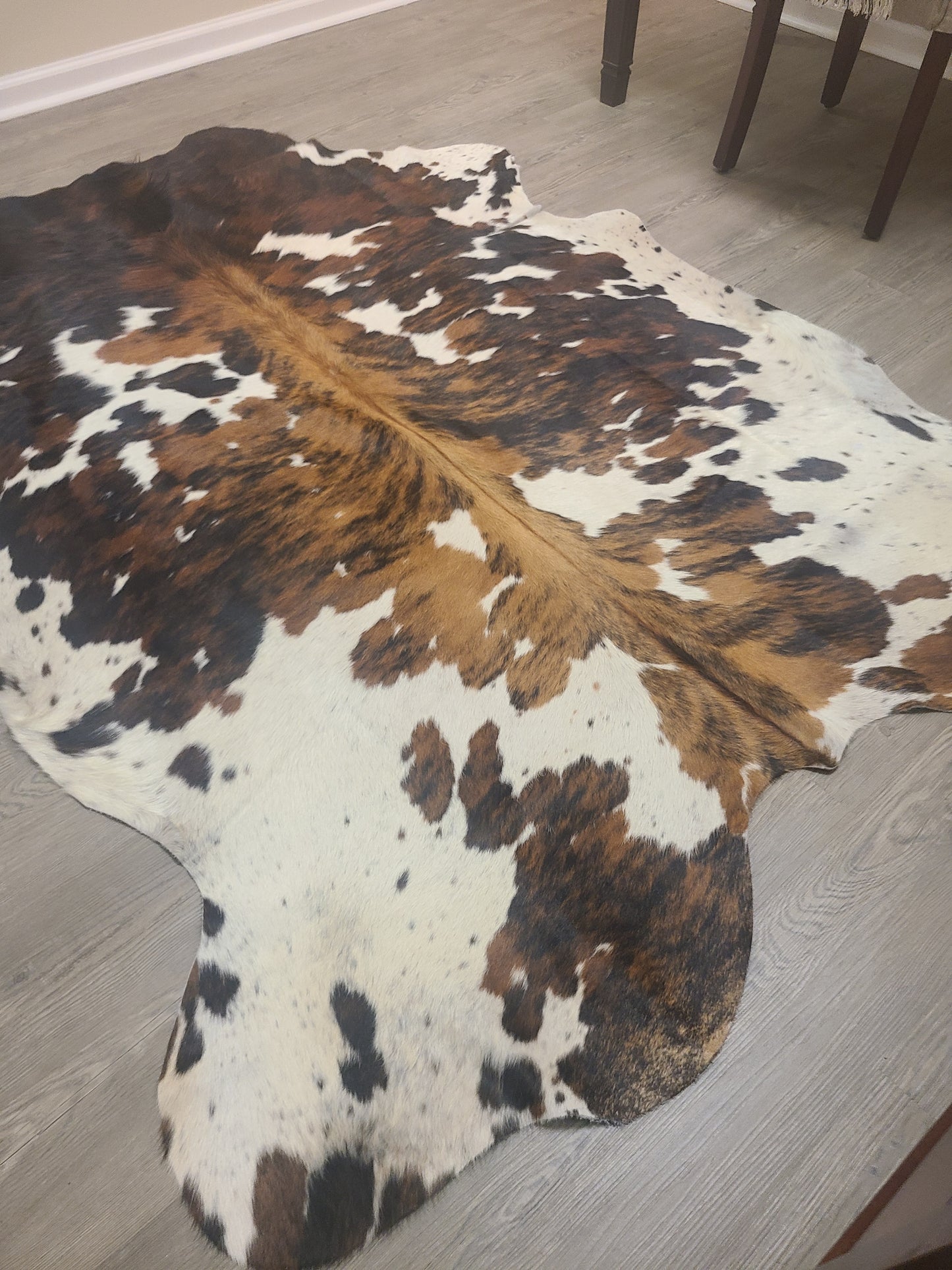 Brazilian Cowhide Rug - Tri-Color - 8 ft x 6 ft-Status Co. Leather Studio