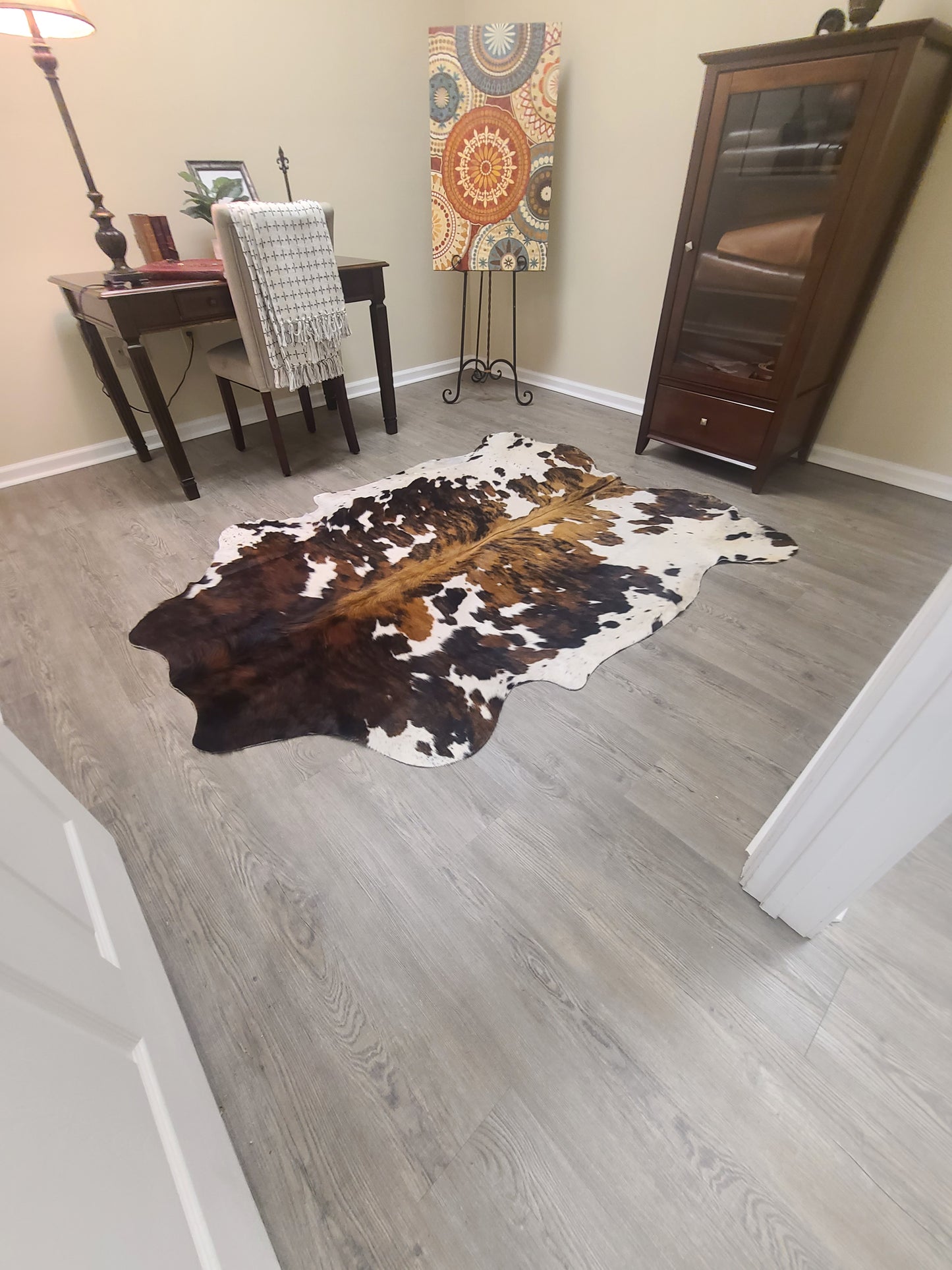Brazilian Cowhide Rug - Tri-Color - 8 ft x 6 ft-Status Co. Leather Studio