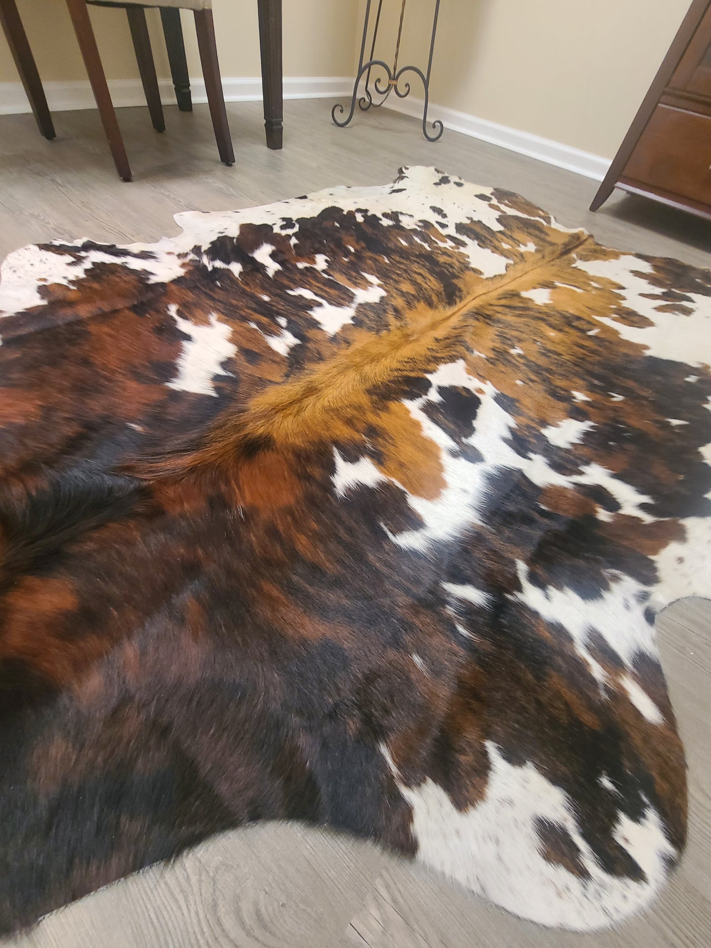 Brazilian Cowhide Rug - Tri-Color - 8 ft x 6 ft-Status Co. Leather Studio