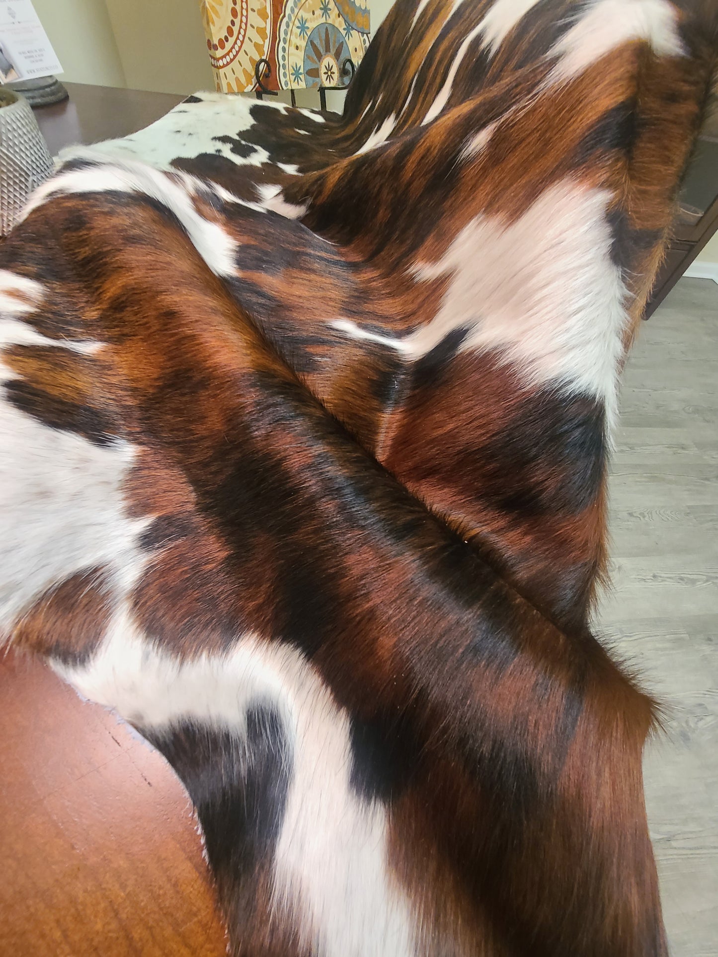 Brazilian Cowhide Rug - Tri-Color - 8 ft x 6 ft-Status Co. Leather Studio