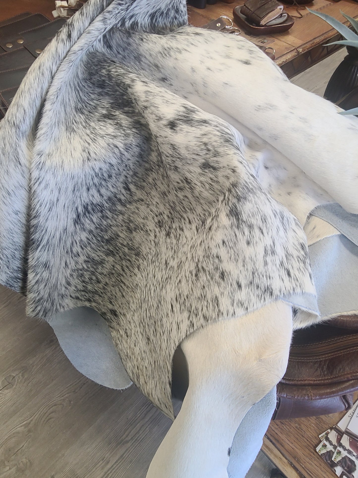 Colombian Cowhide Rug - Salt & Pepper Light - 8 ft x 6 ft-Status Co. Leather Studio