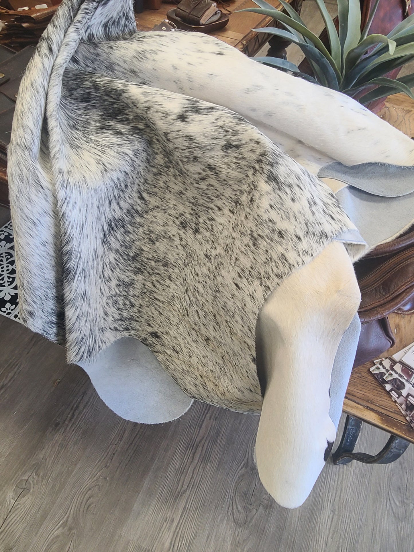 Colombian Cowhide Rug - Salt & Pepper Light - 8 ft x 6 ft-Status Co. Leather Studio