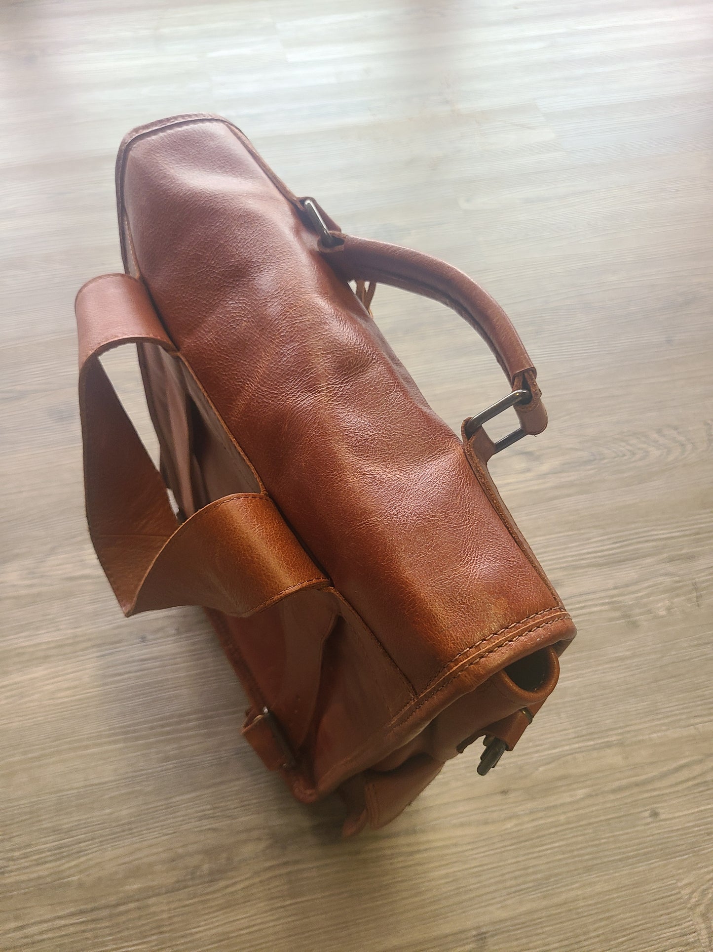 Leather Cowhide Travel Rucksack-Status Co. Leather Studio
