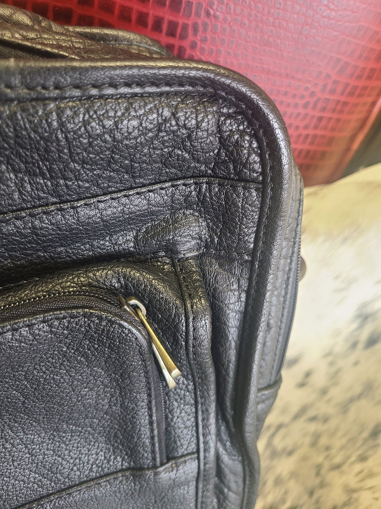 Classic Black Leather Soft Briefcase-Status Co. Leather Studio