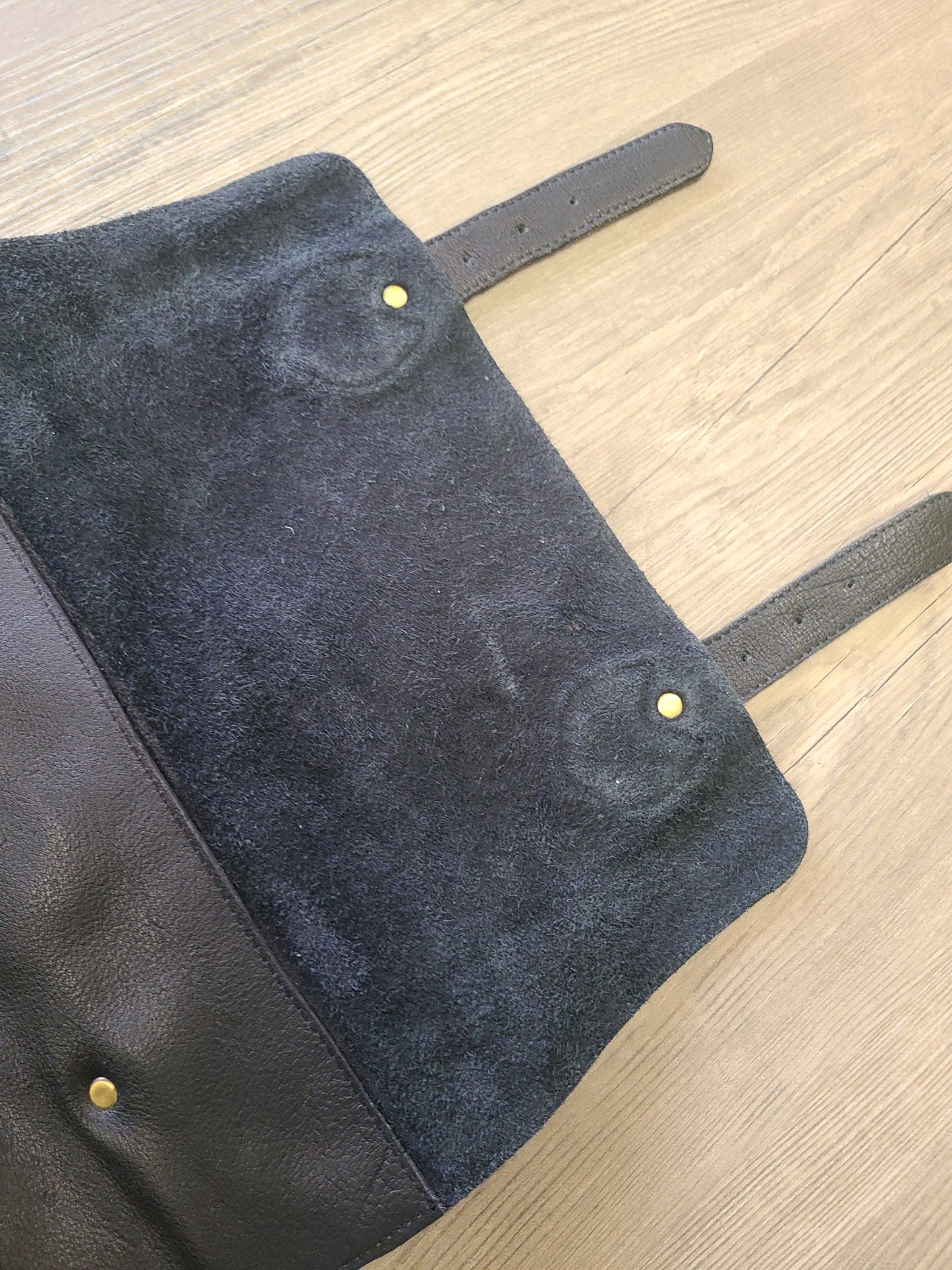 Black Leather Cowhide Travel Backpack-Status Co. Leather Studio