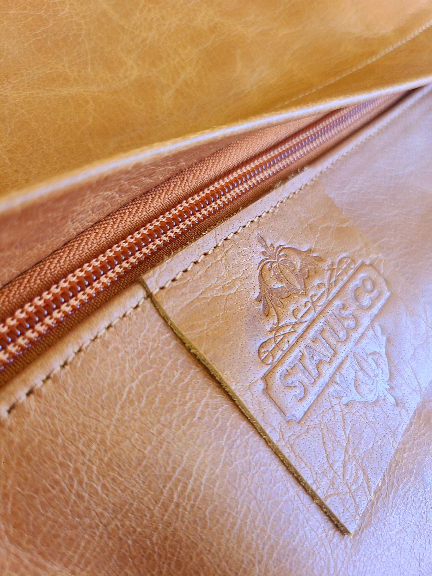 100% Lambskin Leather Caramel Brown Throw Pillow Cover - 18 x 18-Status Co. Leather Studio