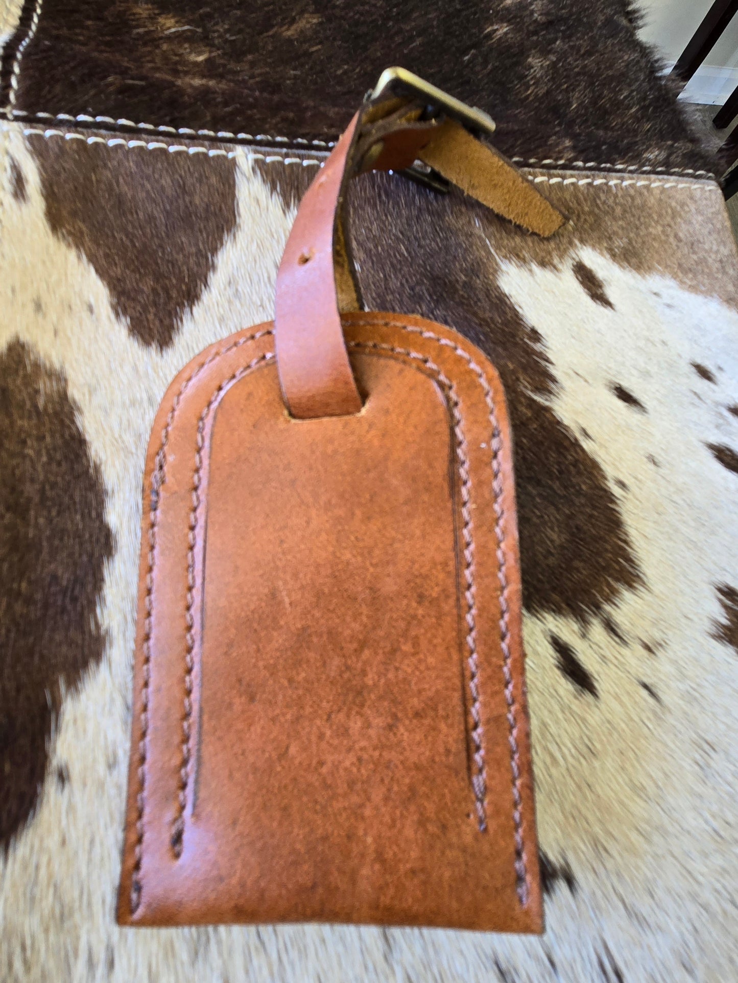 Handcrafted Leather Luggage Tag