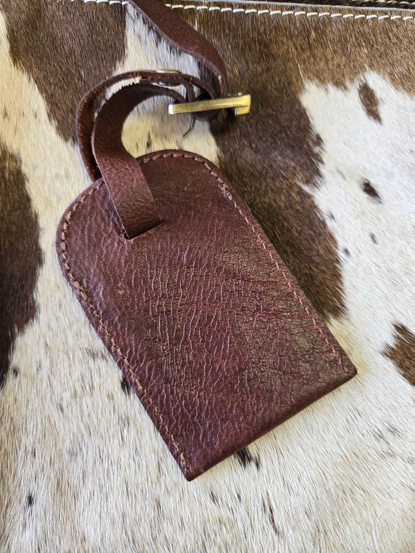 Handcrafted Leather Luggage Tag