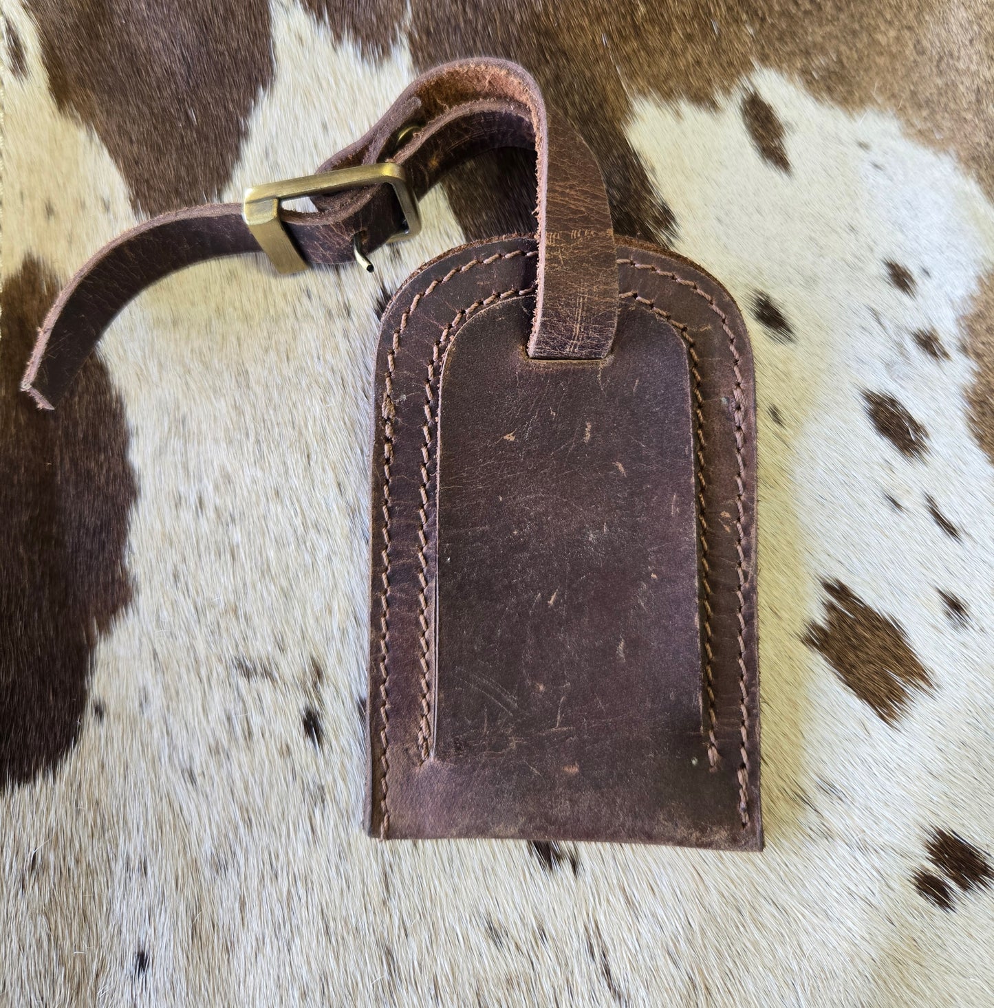 Handcrafted Leather Luggage Tag