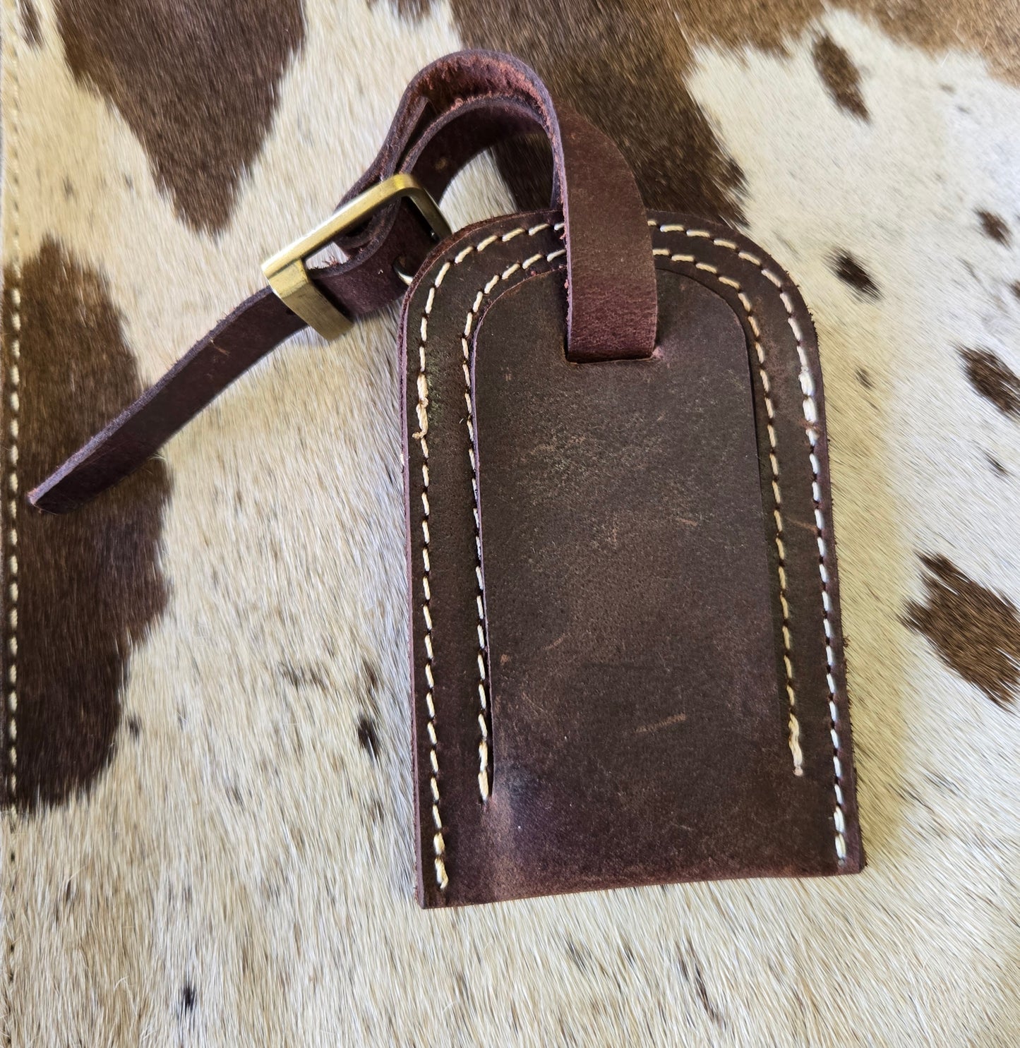 Handcrafted Leather Luggage Tag