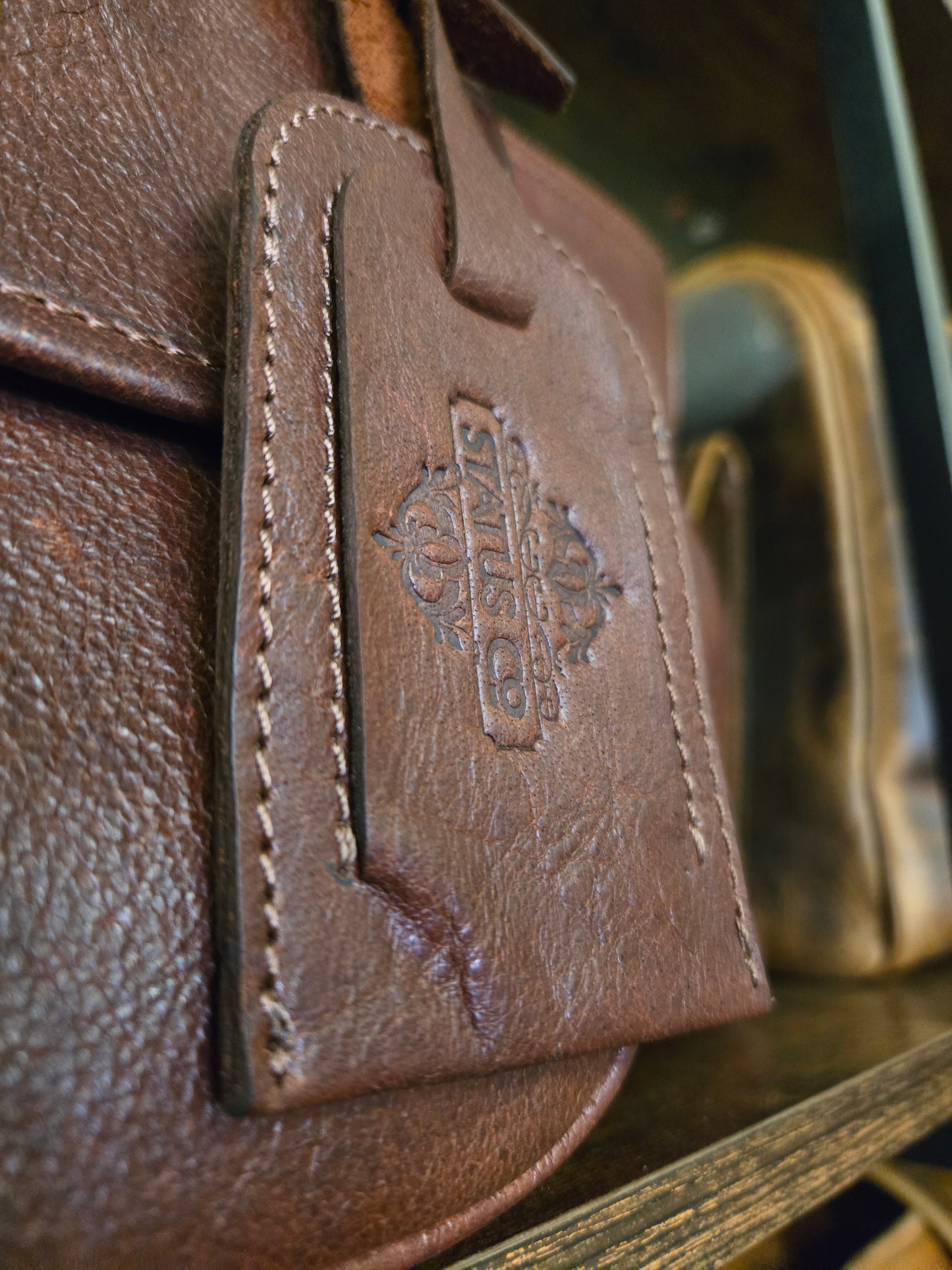 Handcrafted Leather Luggage Tag