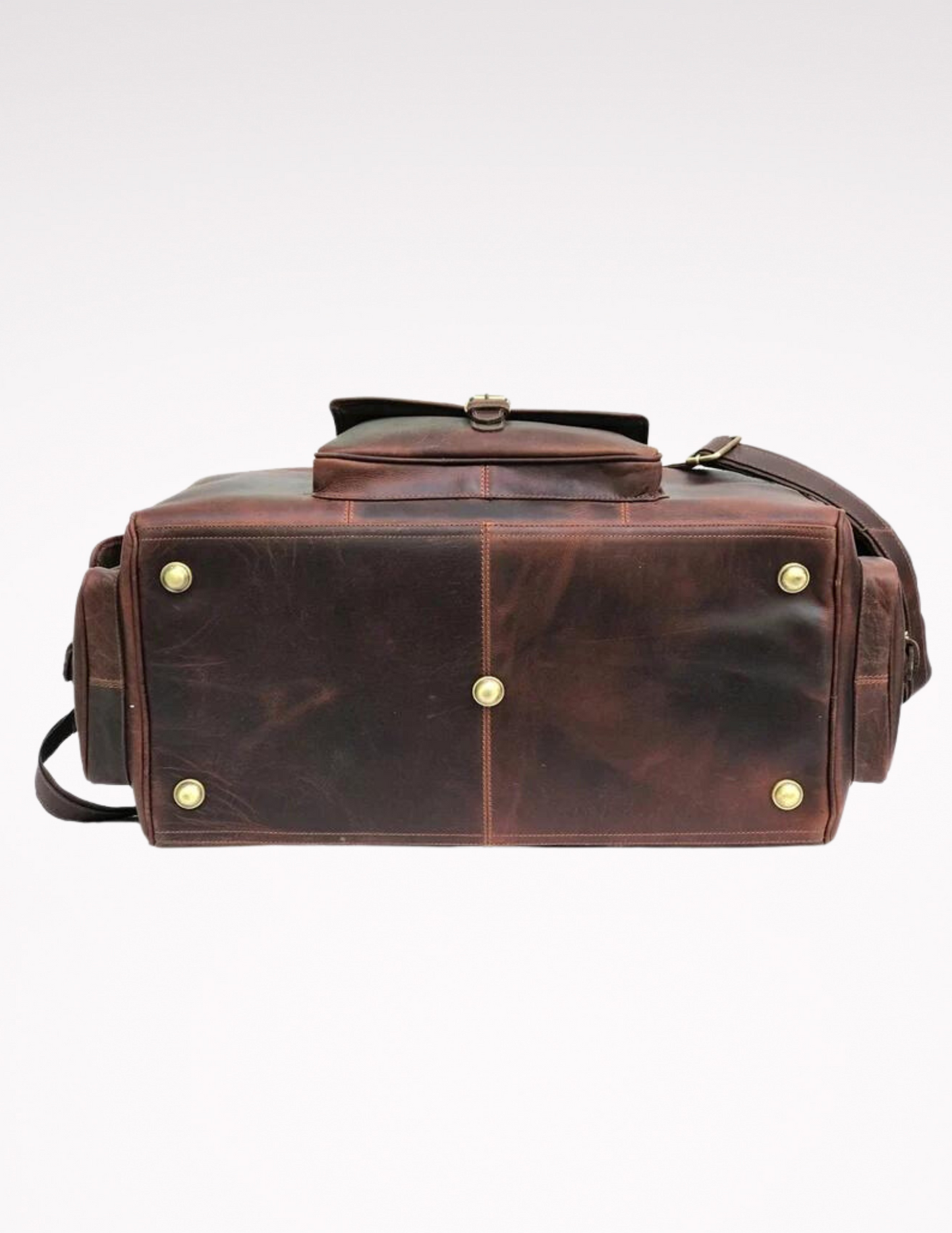 Combo Offer - 24 inch Men's Buffalo Leather Weekender Duffel and Toiletry Bag-Status Co. Leather Studio