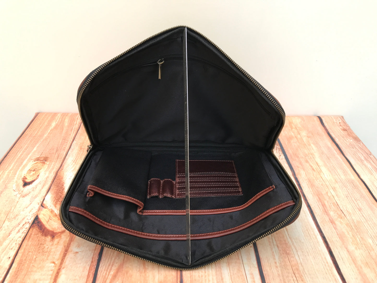 Executive Leather Laptop Sleeve-Status Co. Leather Studio