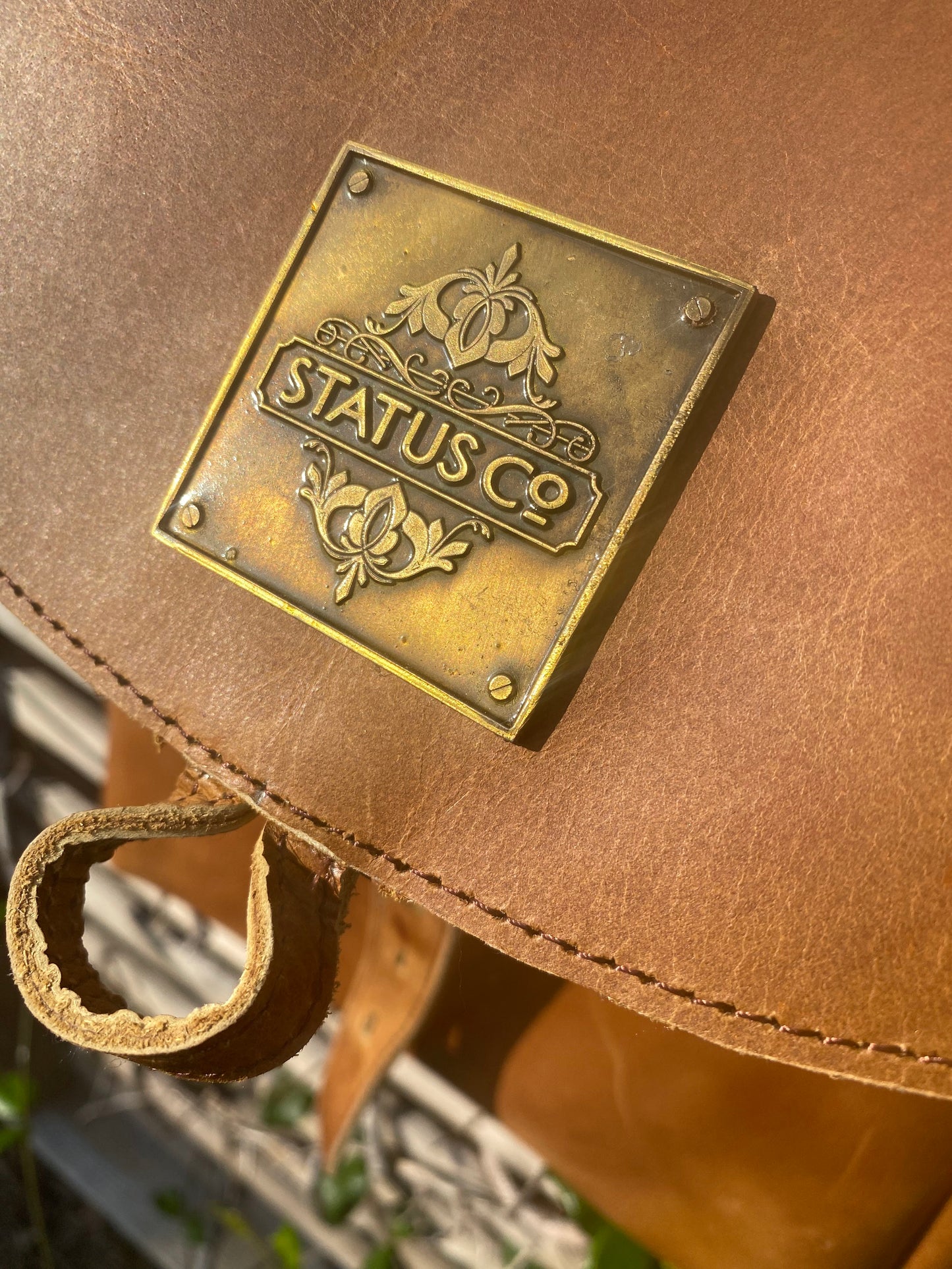 Women's Cowhide Travel Backpack-Status Co. Leather Studio