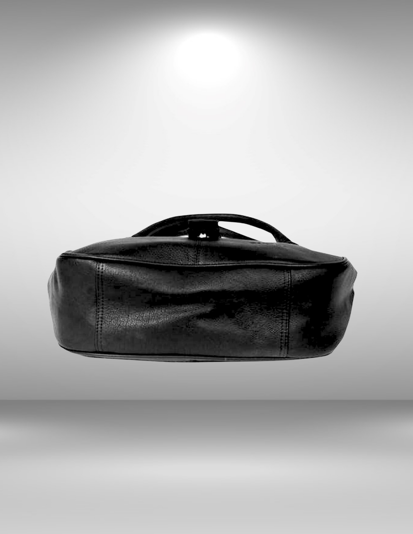 Handmade Leather Black Shoulder Purse-Status Co. Leather Studio