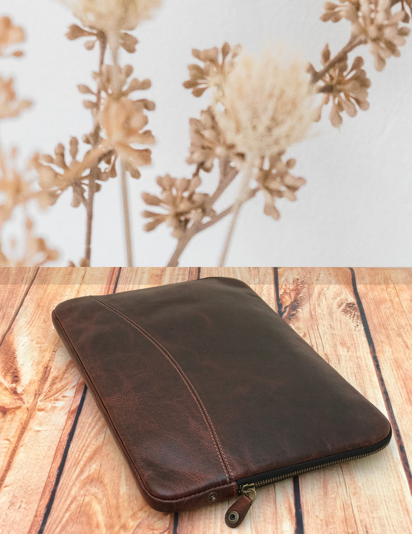 Executive Leather Laptop Sleeve-Status Co. Leather Studio