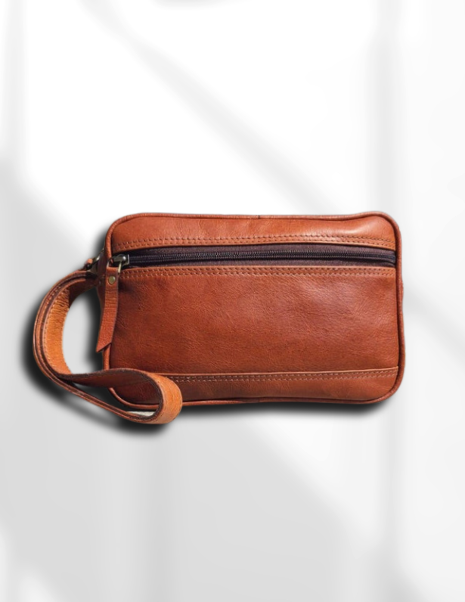 Toiletry Bag , Red Brown