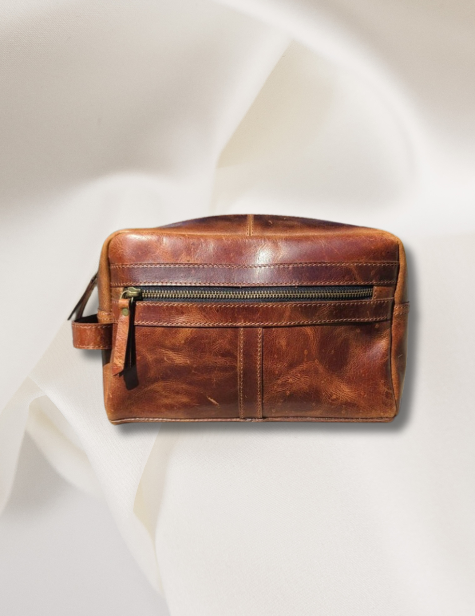 Shop Leather Toiletry Bags in Cognac