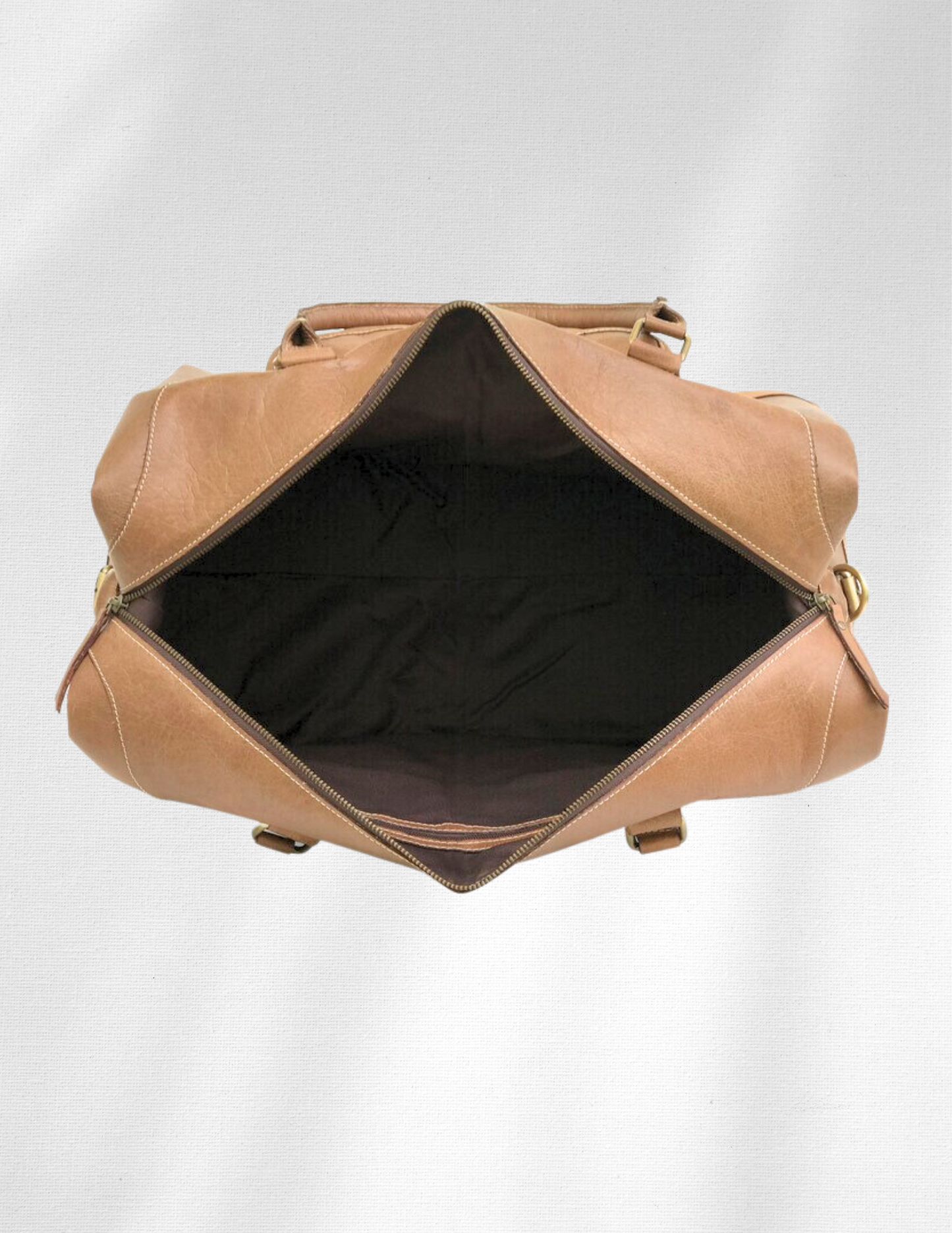 Soft Leather Cowhide Weekender Bag-Status Co. Leather Studio