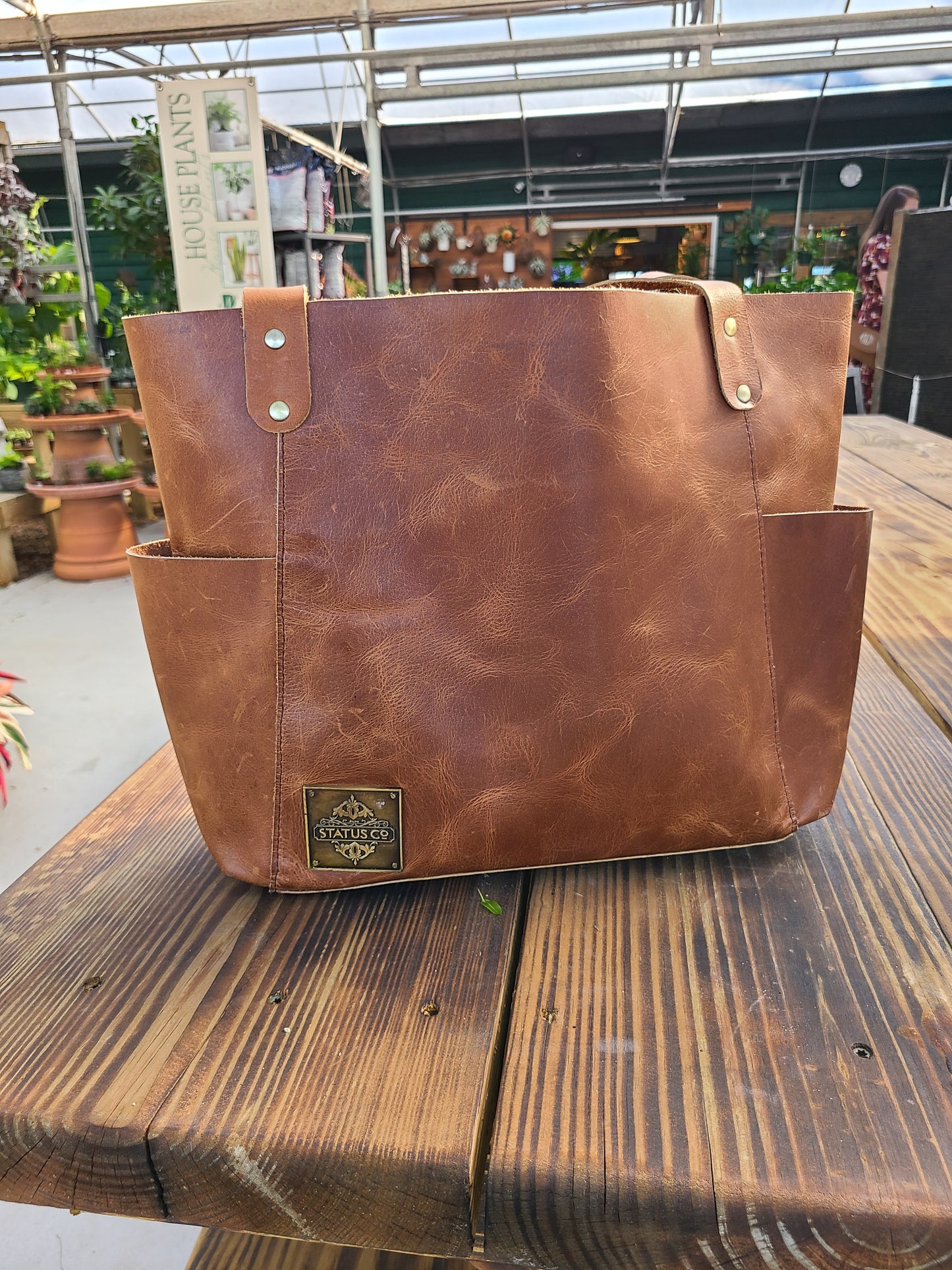 Cowhide Leather Designer Tote & Carry-On Bag-Status Co. Leather Studio