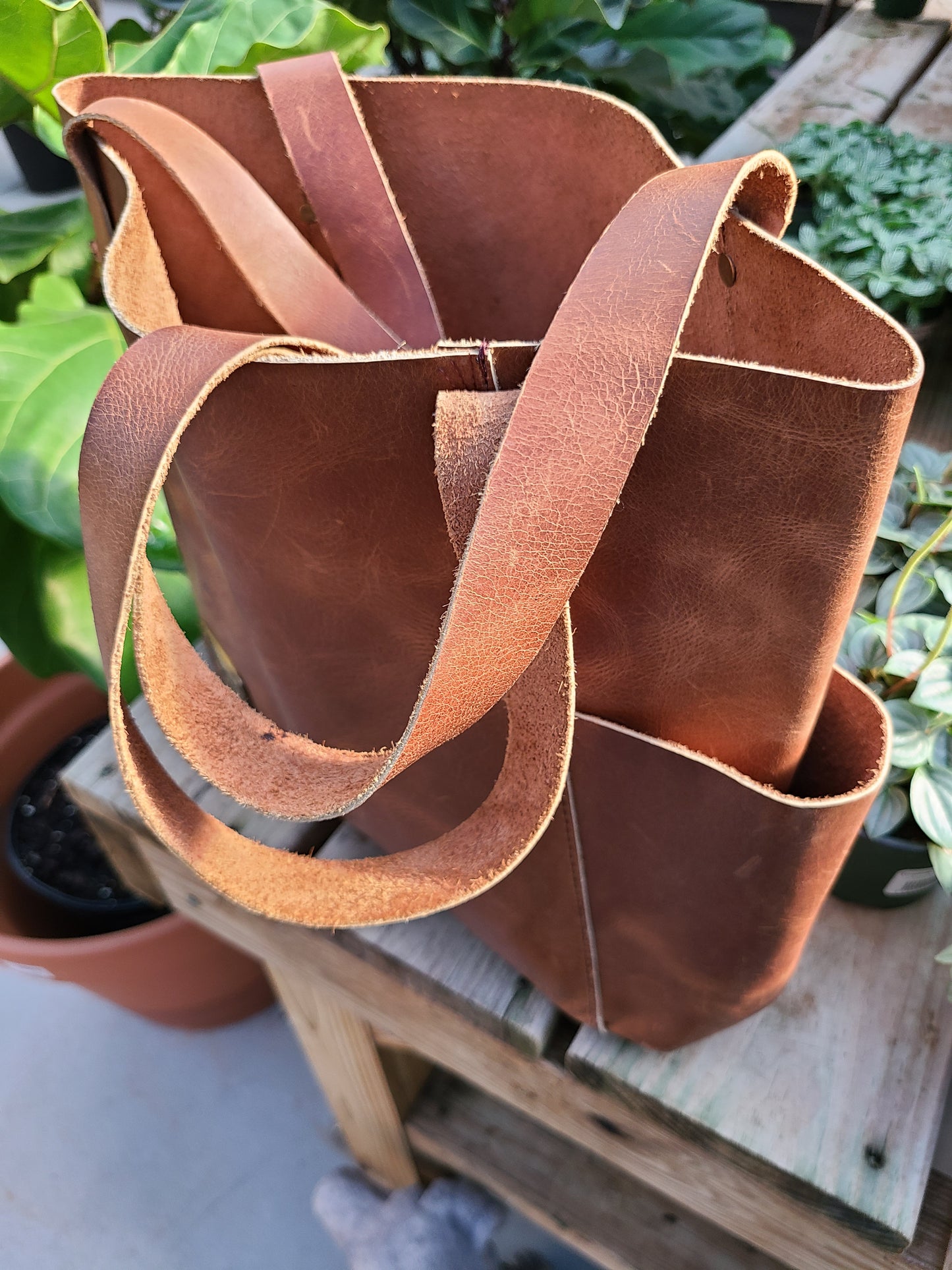Cowhide Leather Designer Tote & Carry-On Bag-Status Co. Leather Studio