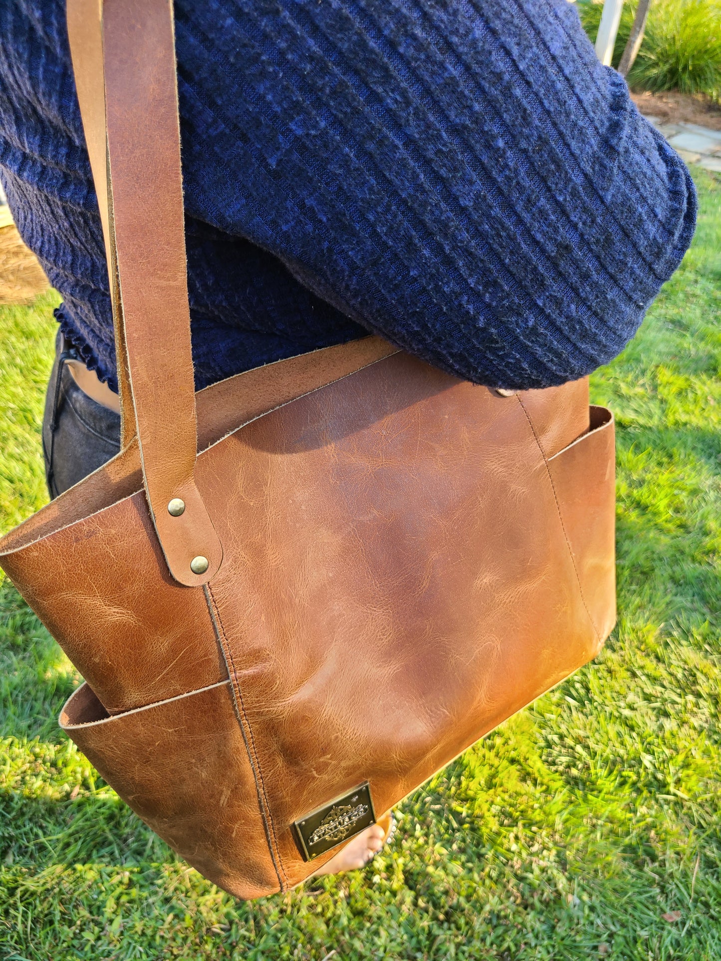 Cowhide Leather Designer Tote & Carry-On Bag-Status Co. Leather Studio