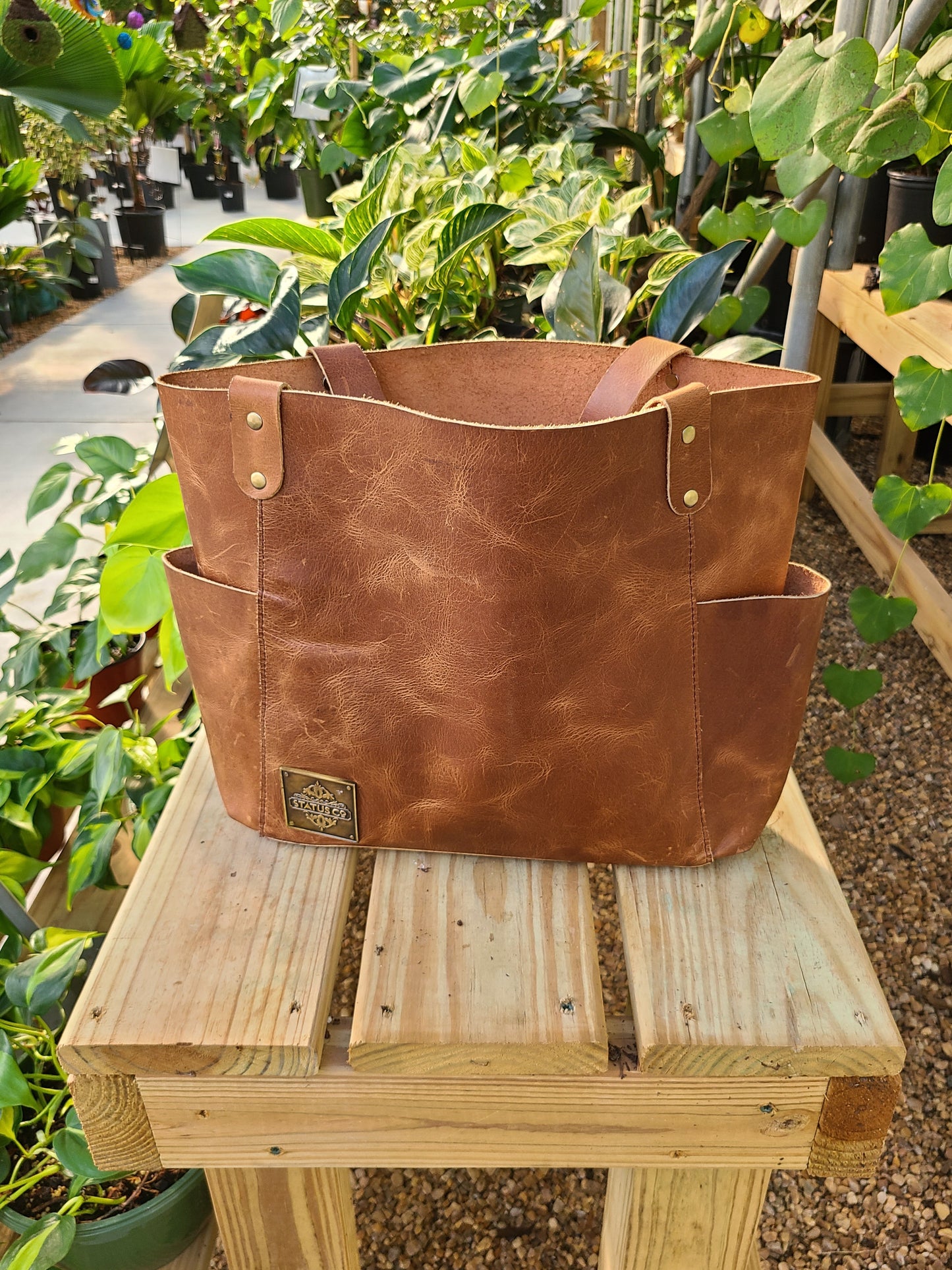 Cowhide Leather Designer Tote & Carry-On Bag-Status Co. Leather Studio