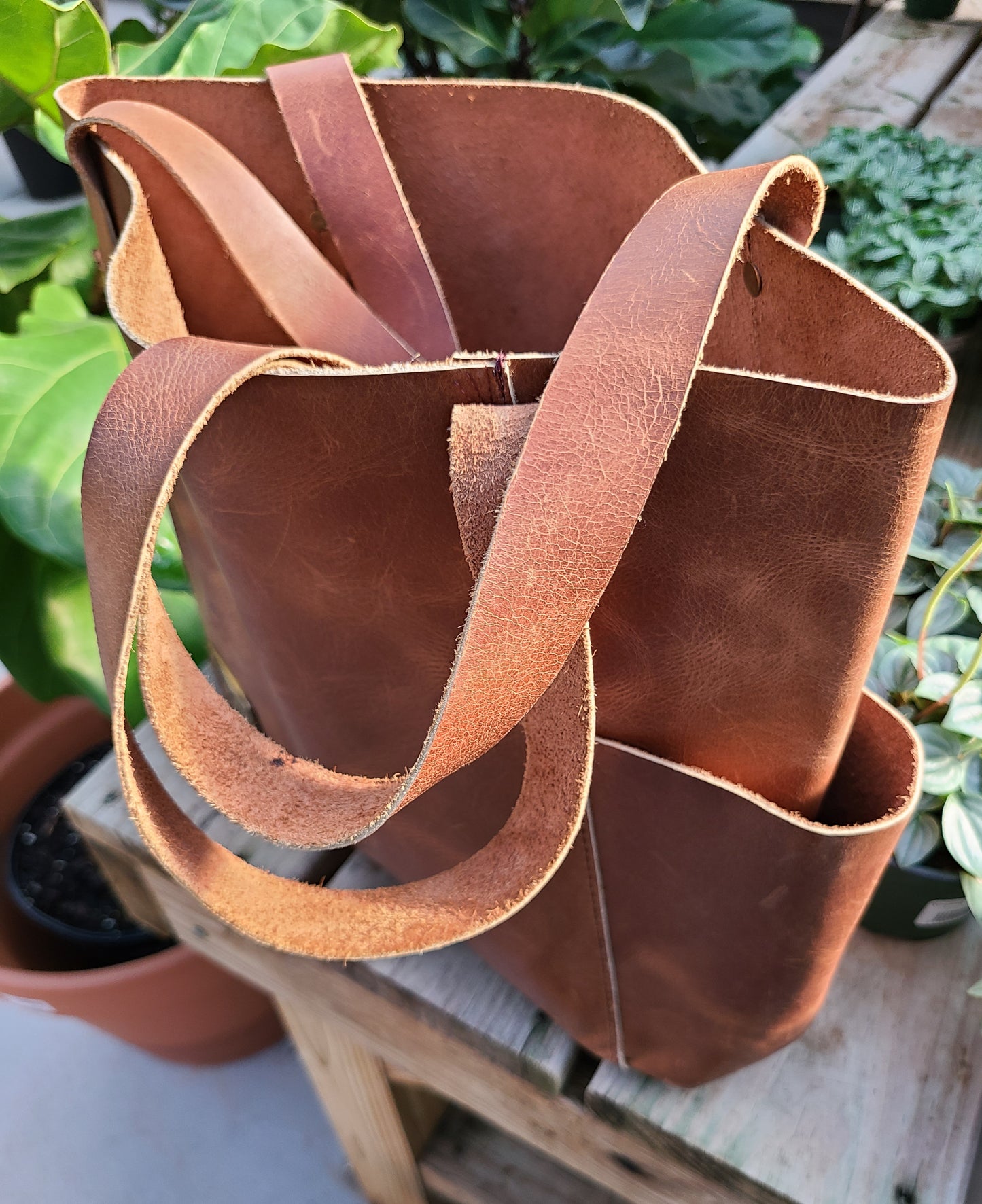 Cowhide Leather Designer Tote & Carry-On Bag-Status Co. Leather Studio