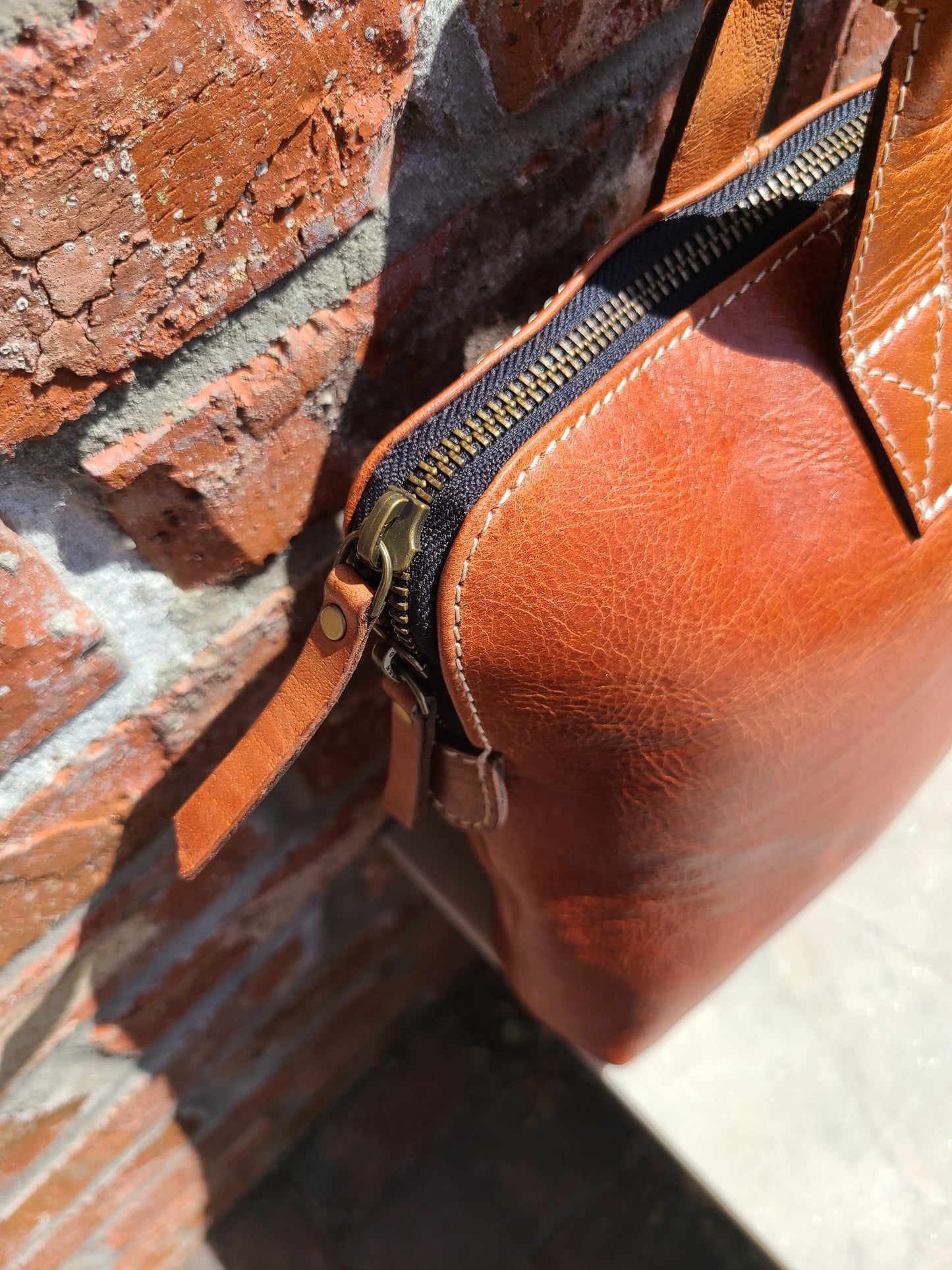 Leather Messenger Laptop Sleeve-Status Co. Leather Studio
