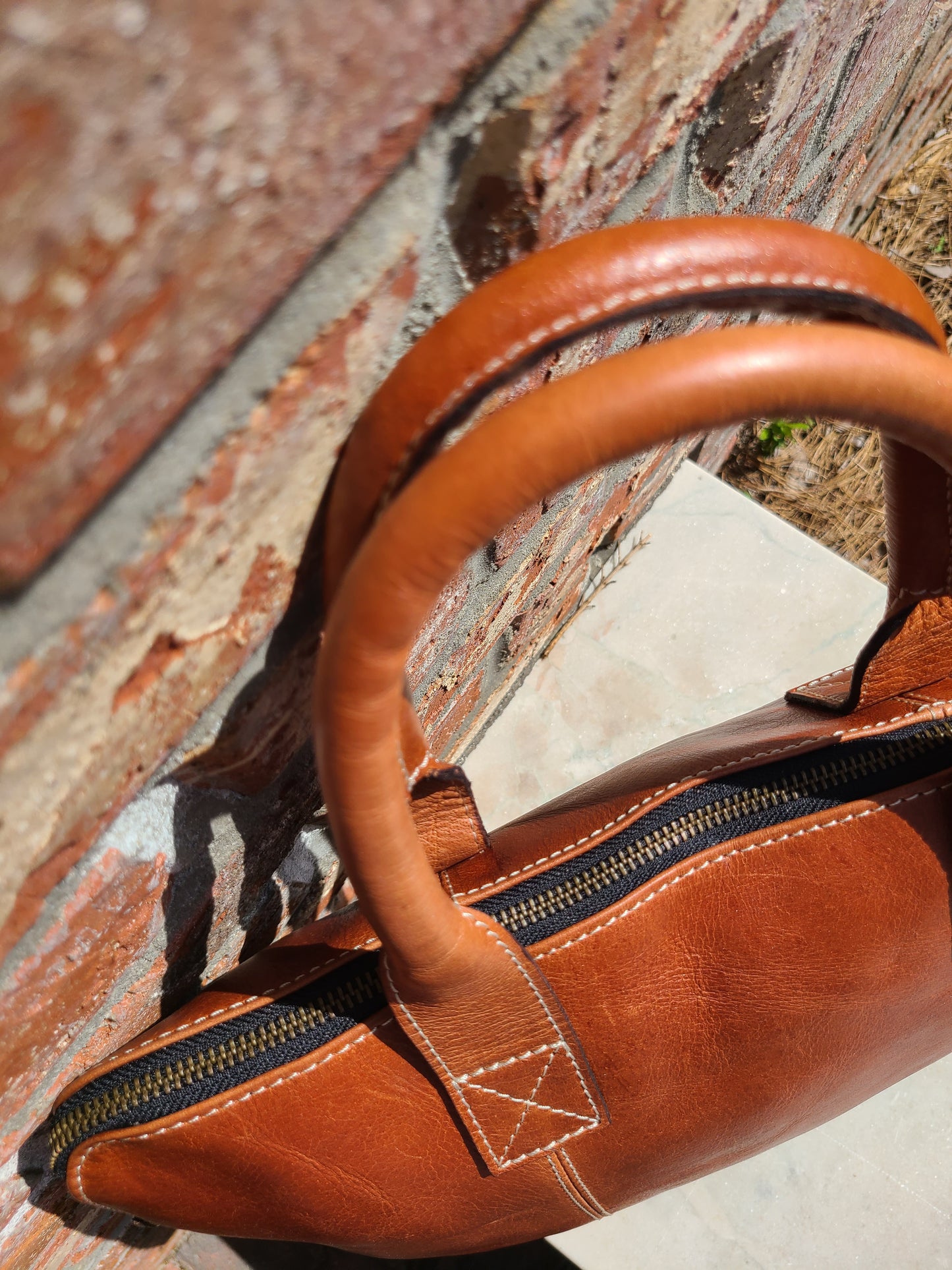 Leather Messenger Laptop Sleeve-Status Co. Leather Studio