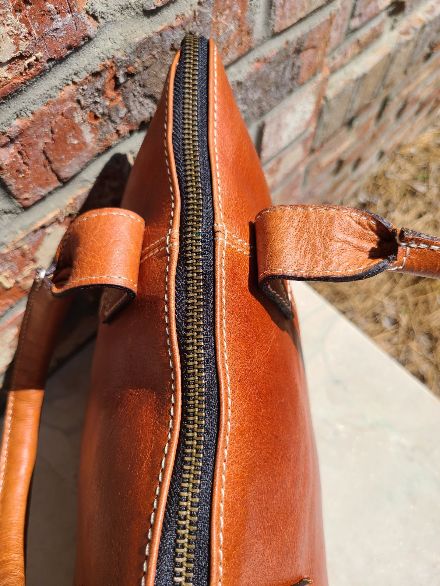 Leather Messenger Laptop Sleeve-Status Co. Leather Studio