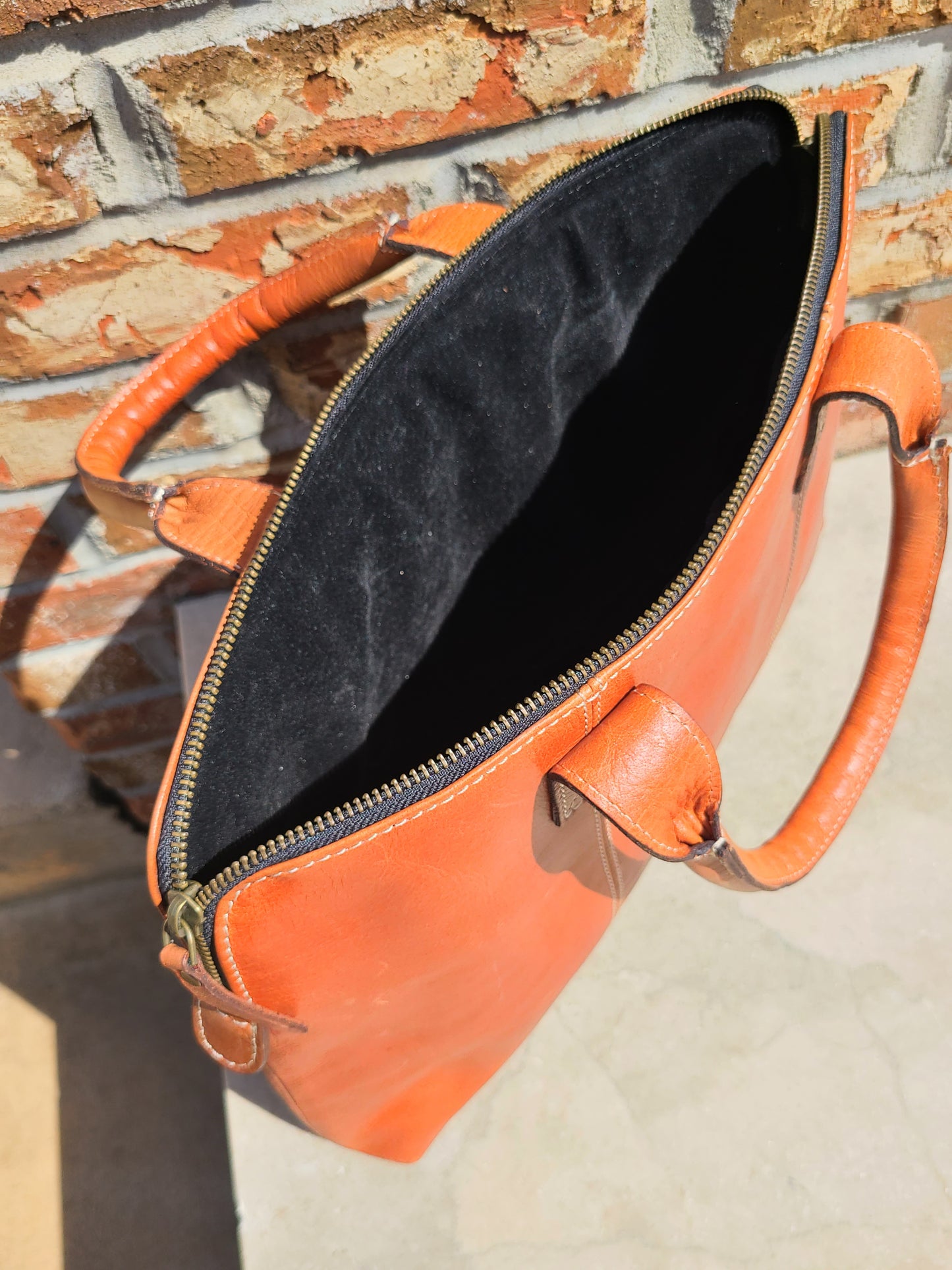 Leather Messenger Laptop Sleeve-Status Co. Leather Studio