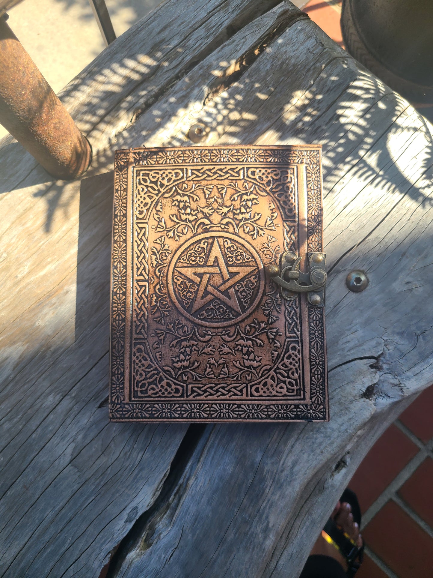 Antique Celtic Star Leather Journal-Status Co. Leather Studio