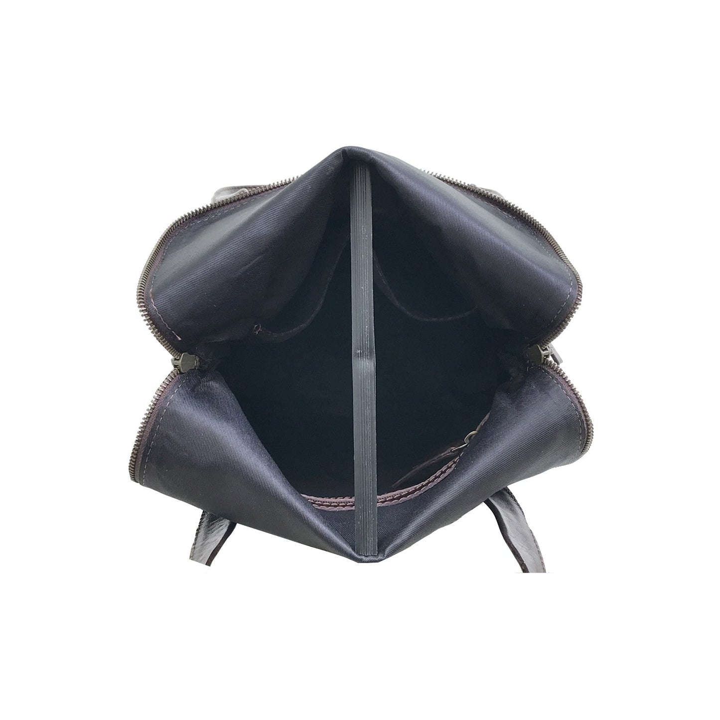 Dark Brown Leather Travel Backpack-Status Co. Leather Studio