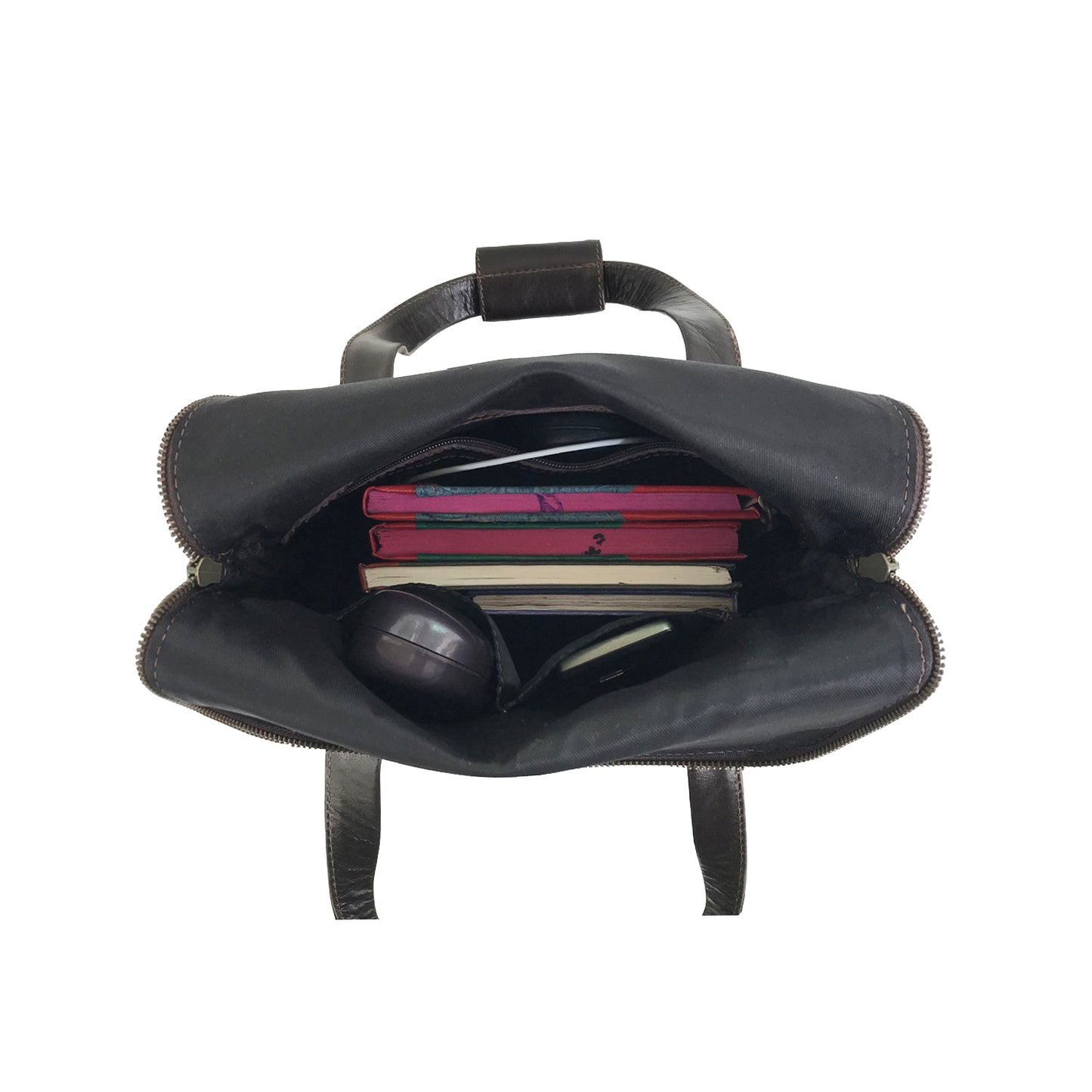 Dark Brown Leather Travel Backpack-Status Co. Leather Studio