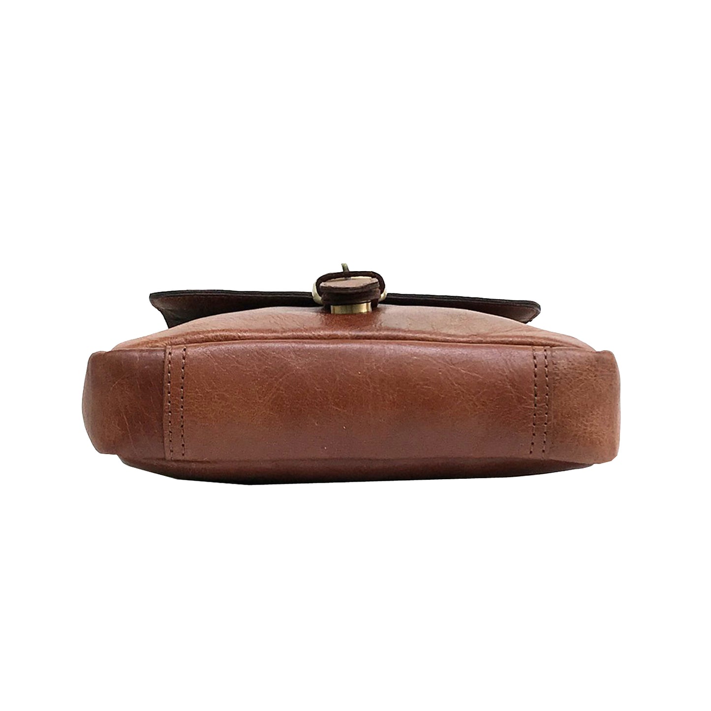 Full-grain Buffalo Leather Sling Messenger Bag - Expresso Brown-Status Co. Leather Studio