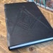 Italian Leather Masonic Writing Journal-Status Co. Leather Studio