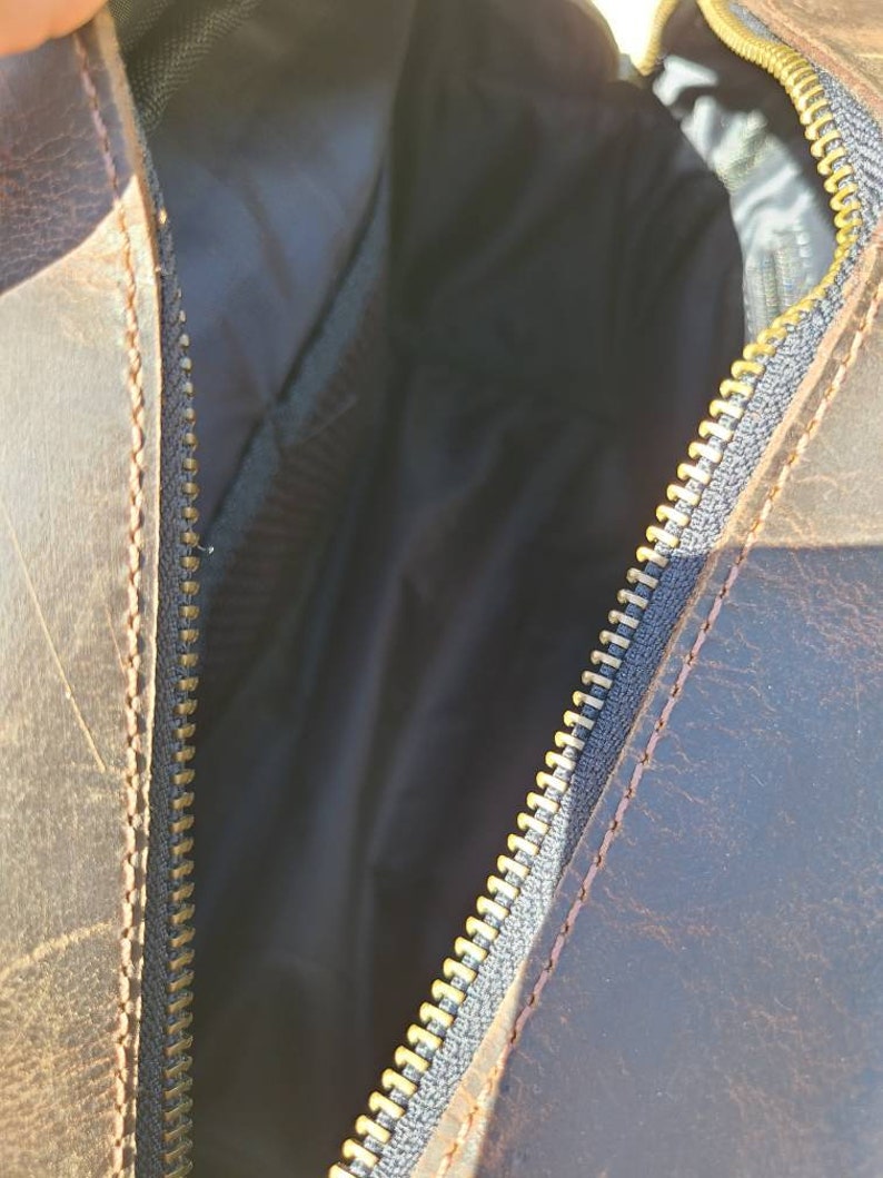 Buffalo Leather Travel Toiletry Bag - Chestnut Brown-Status Co. Leather Studio