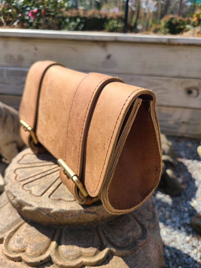 Leather Travel Pouch - Hunter Brown-Status Co. Leather Studio