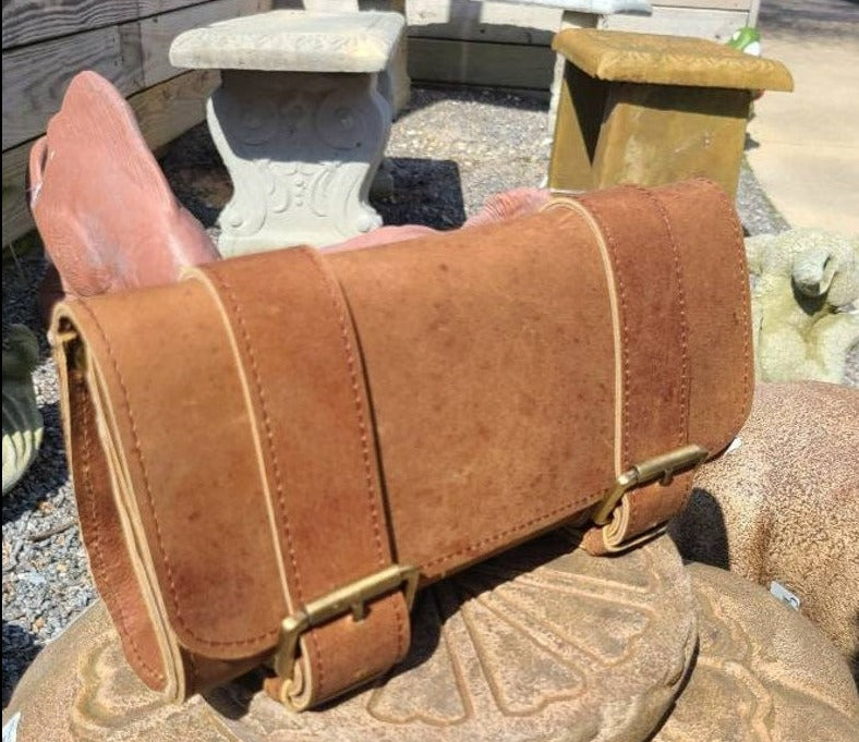 Leather Travel Pouch - Hunter Brown-Status Co. Leather Studio