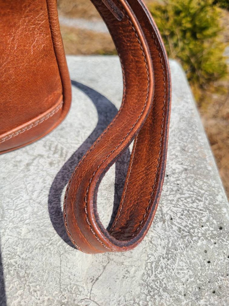 Leather Toiletry Bag - Travel Pouch - Cognac Brown-Status Co. Leather Studio