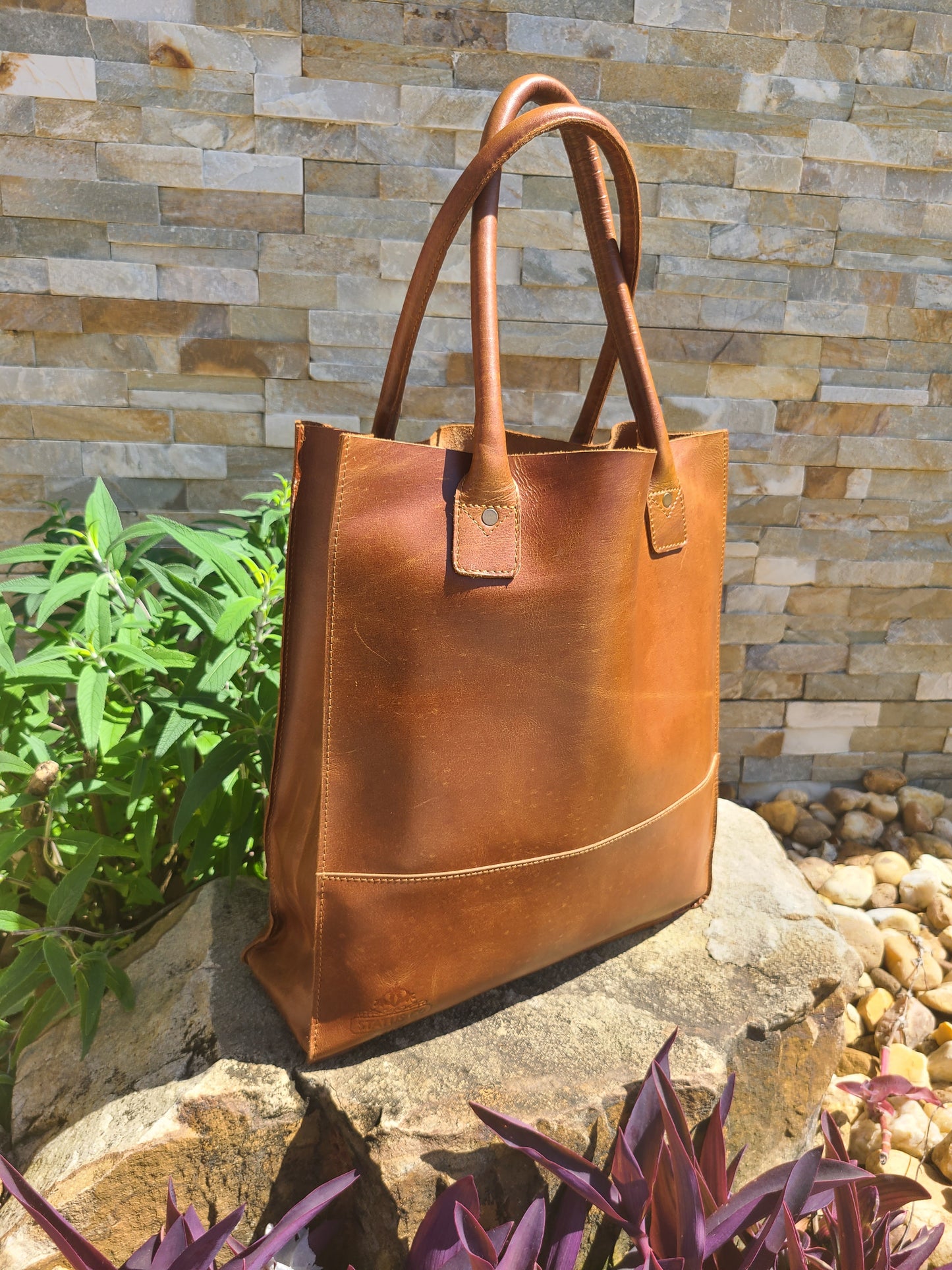 Women's Shopper Leather Tote Bag-Status Co. Leather Studio