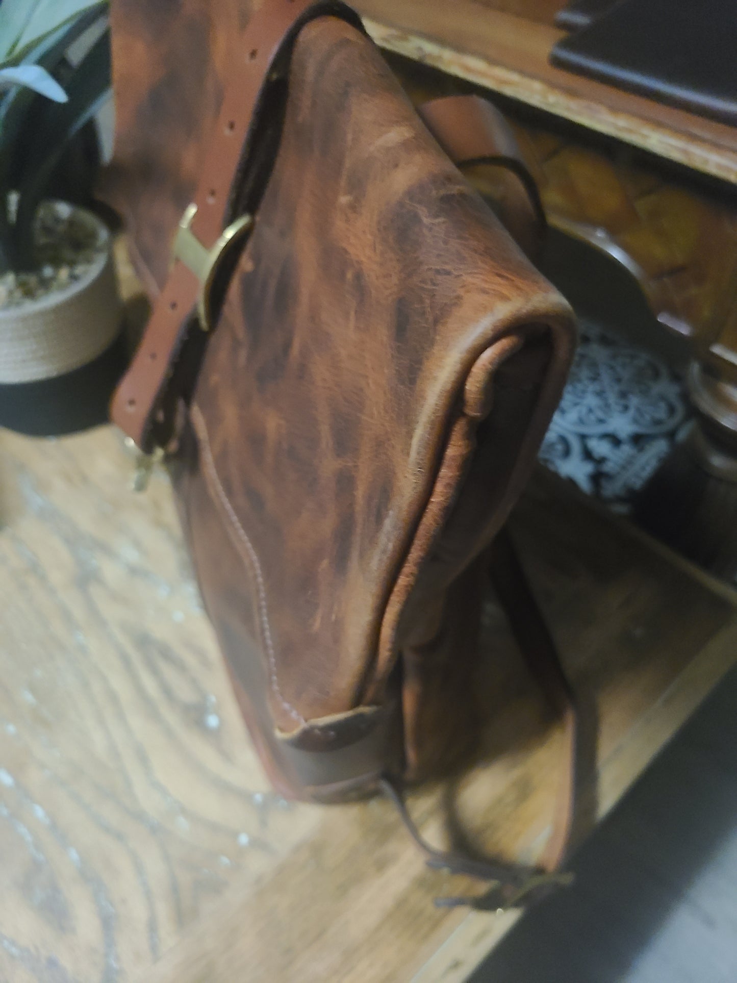 Ben Geisler Leather Cowhide Travel Rucksack-Status Co. Leather Studio