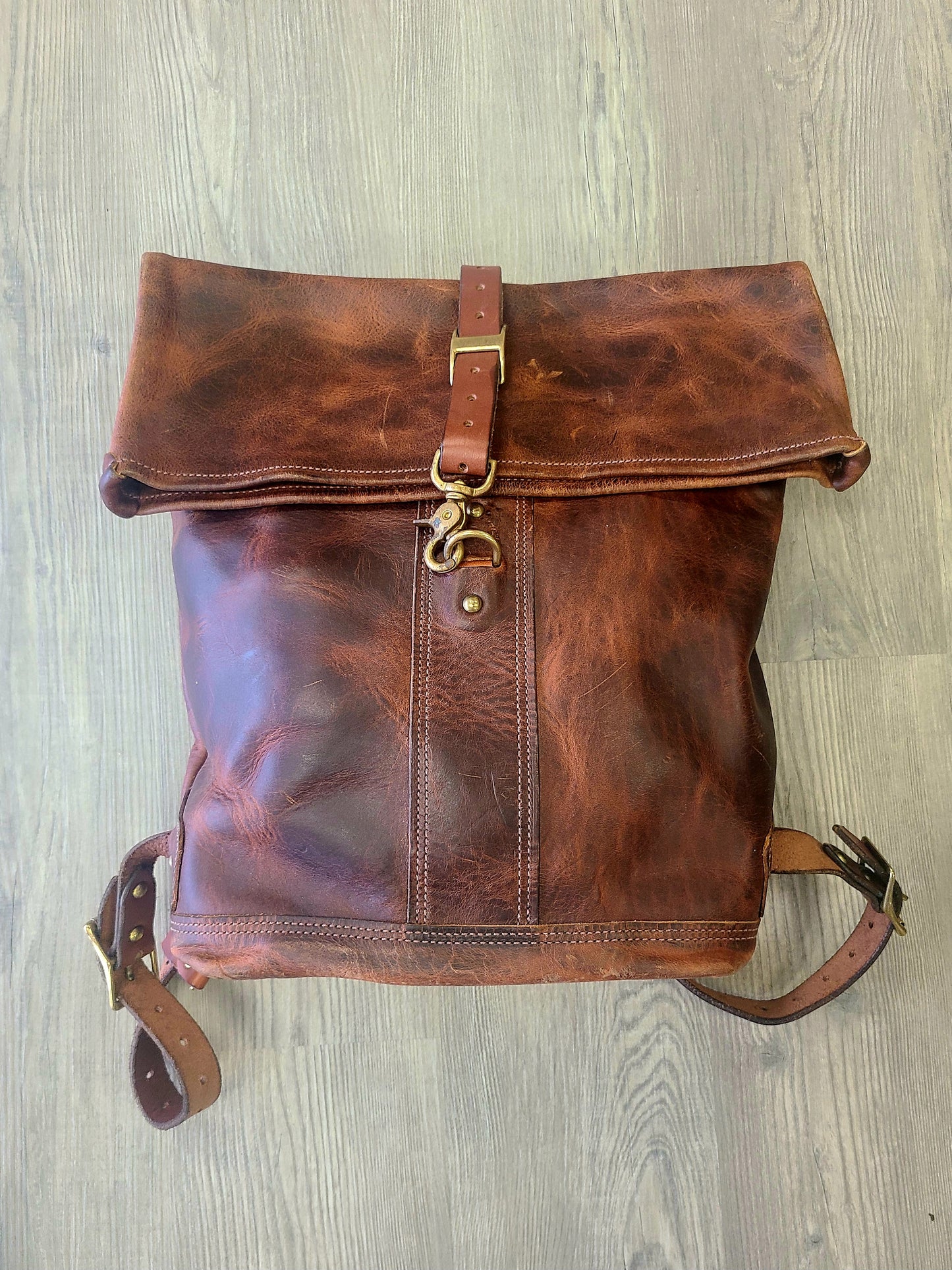 Ben Geisler Leather Cowhide Travel Rucksack-Status Co. Leather Studio