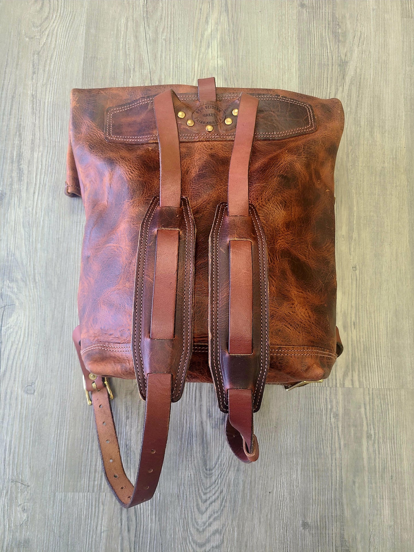 Ben Geisler Leather Cowhide Travel Rucksack-Status Co. Leather Studio